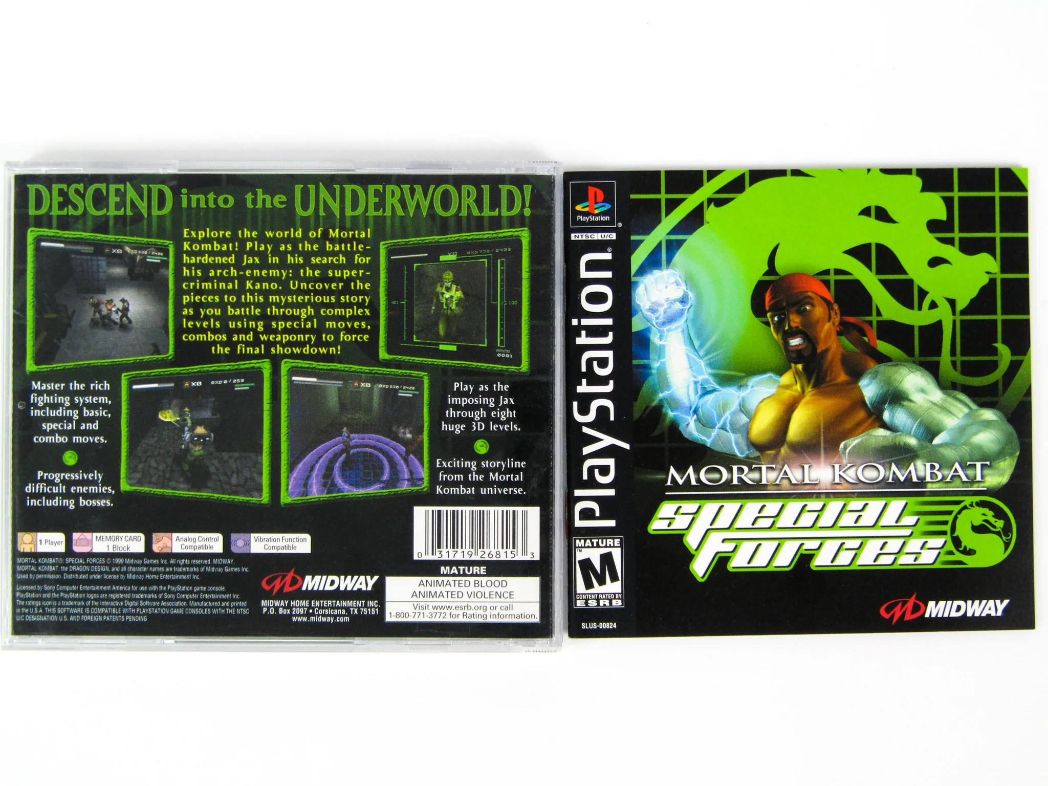 Mortal Kombat Special Forces (PlayStation / PS1) - Image 2