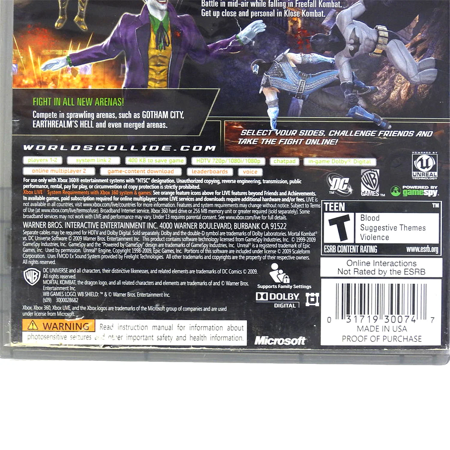 Mortal Kombat vs. DC Universe [Platinum Hits] (Xbox 360) - Image 3