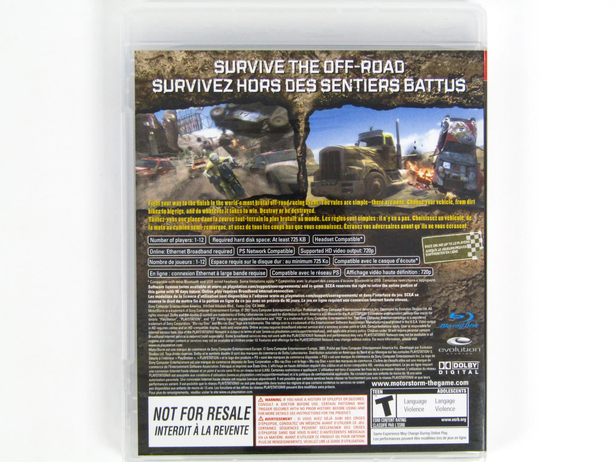 Motorstorm [Not For Resale] (PlayStation 3 / PS3) - Image 2