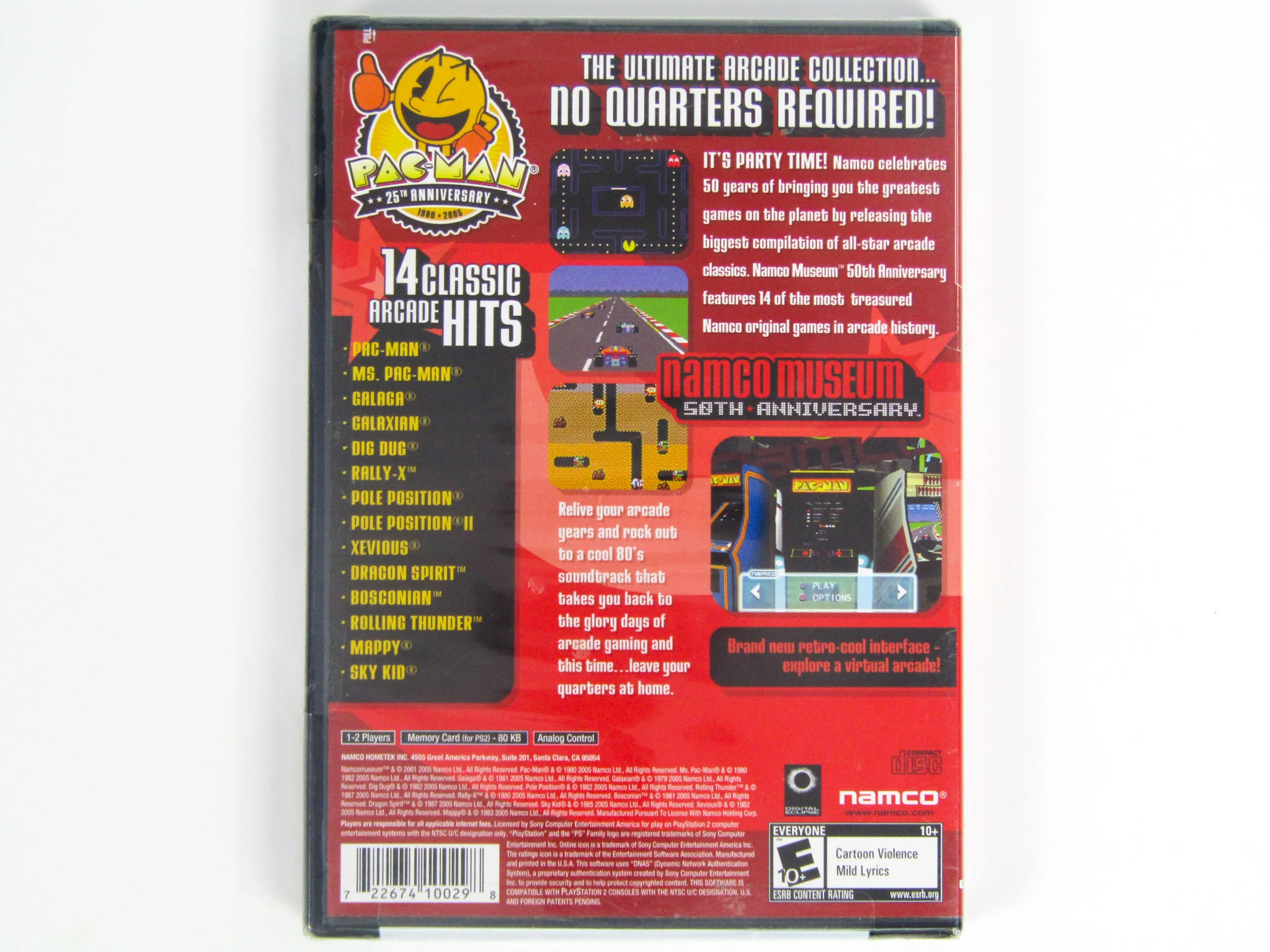 Namco Museum 50th Anniversary [Greatest Hits] (PlayStation 2 / PS2) - Image 2