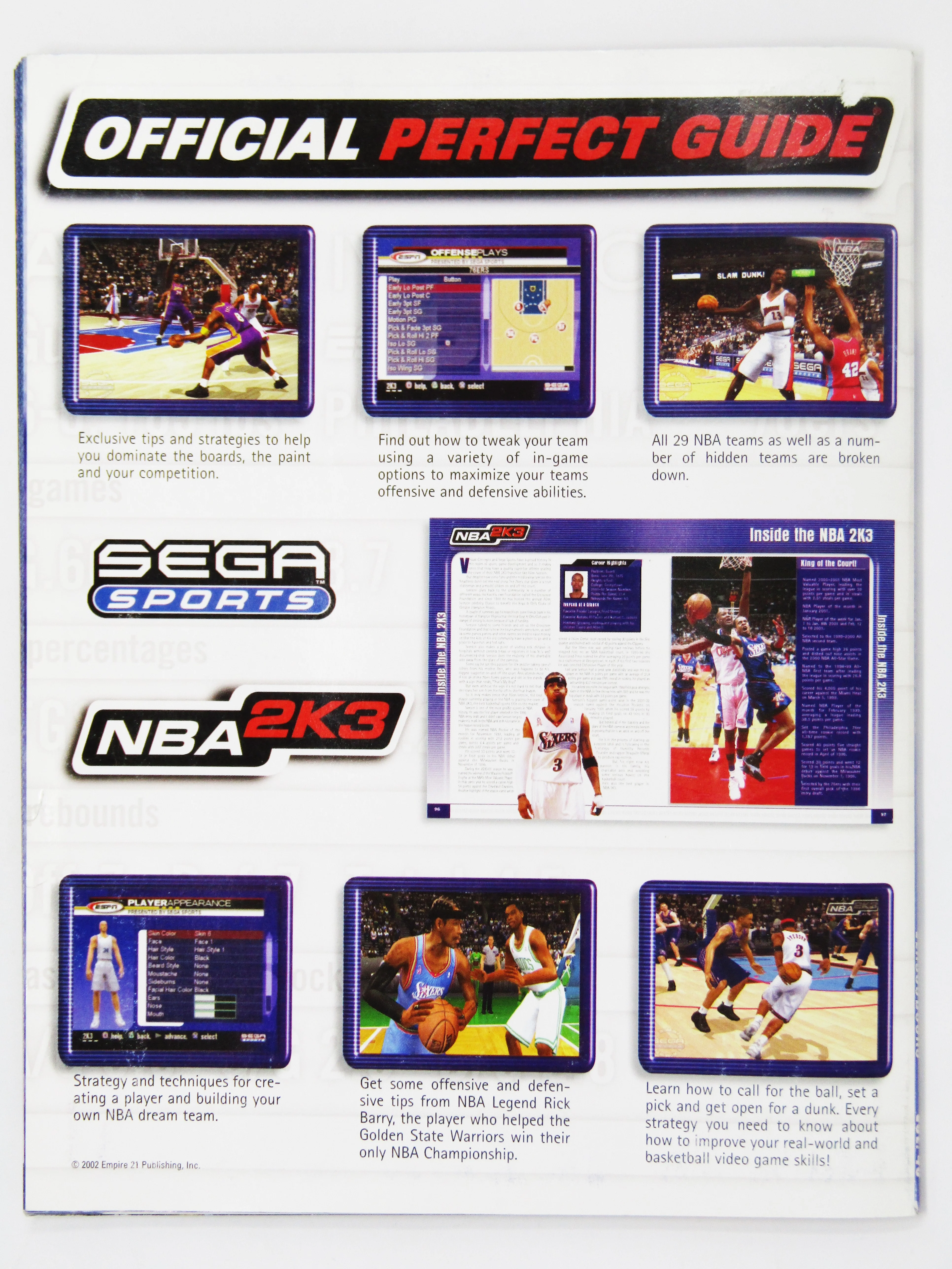 NBA 2K3 Official Perfect Guide [Versus Books] (Game Guide) - Image 2