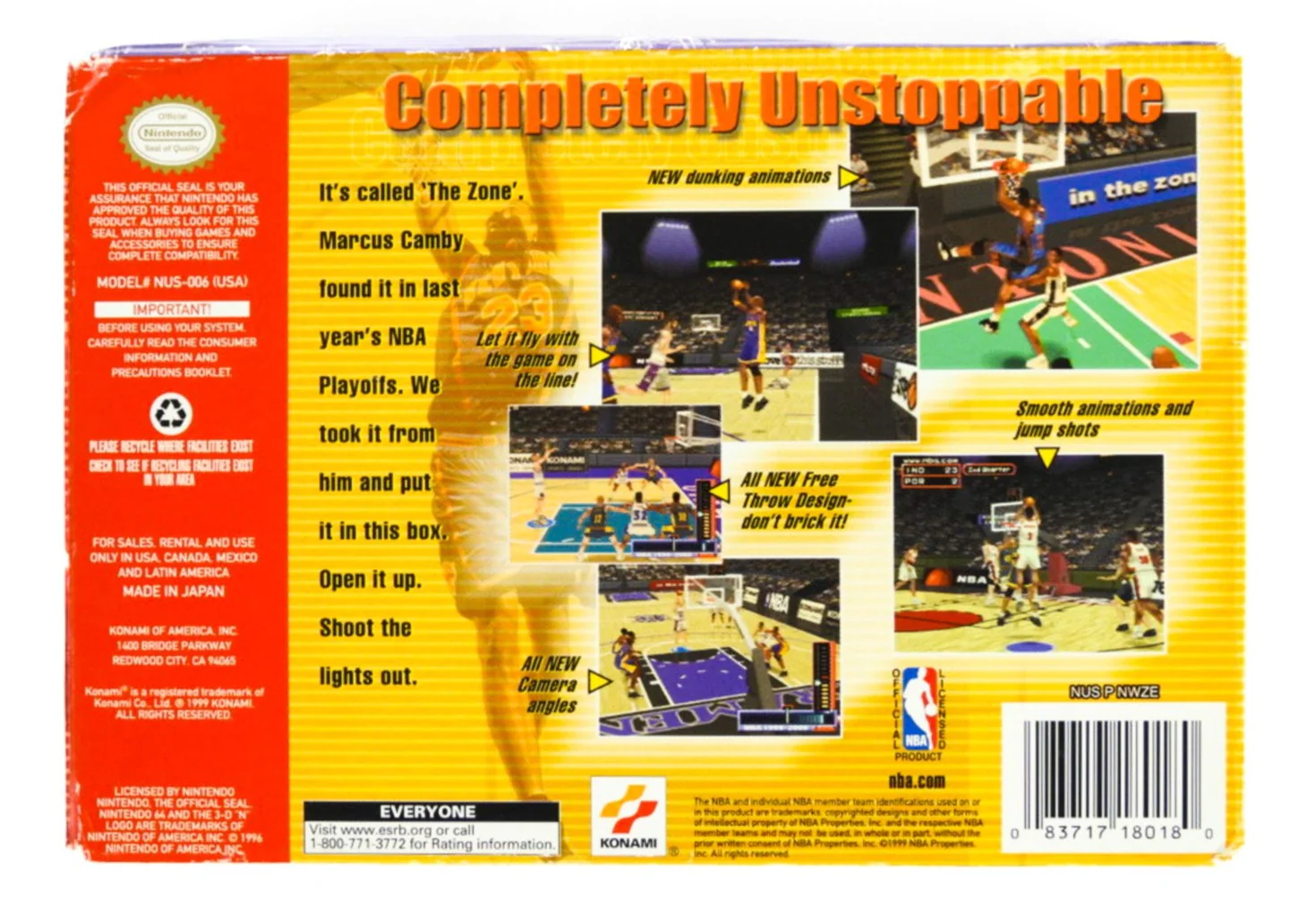 NBA In The Zone 2000 (Nintendo 64 / N64) - Image 3