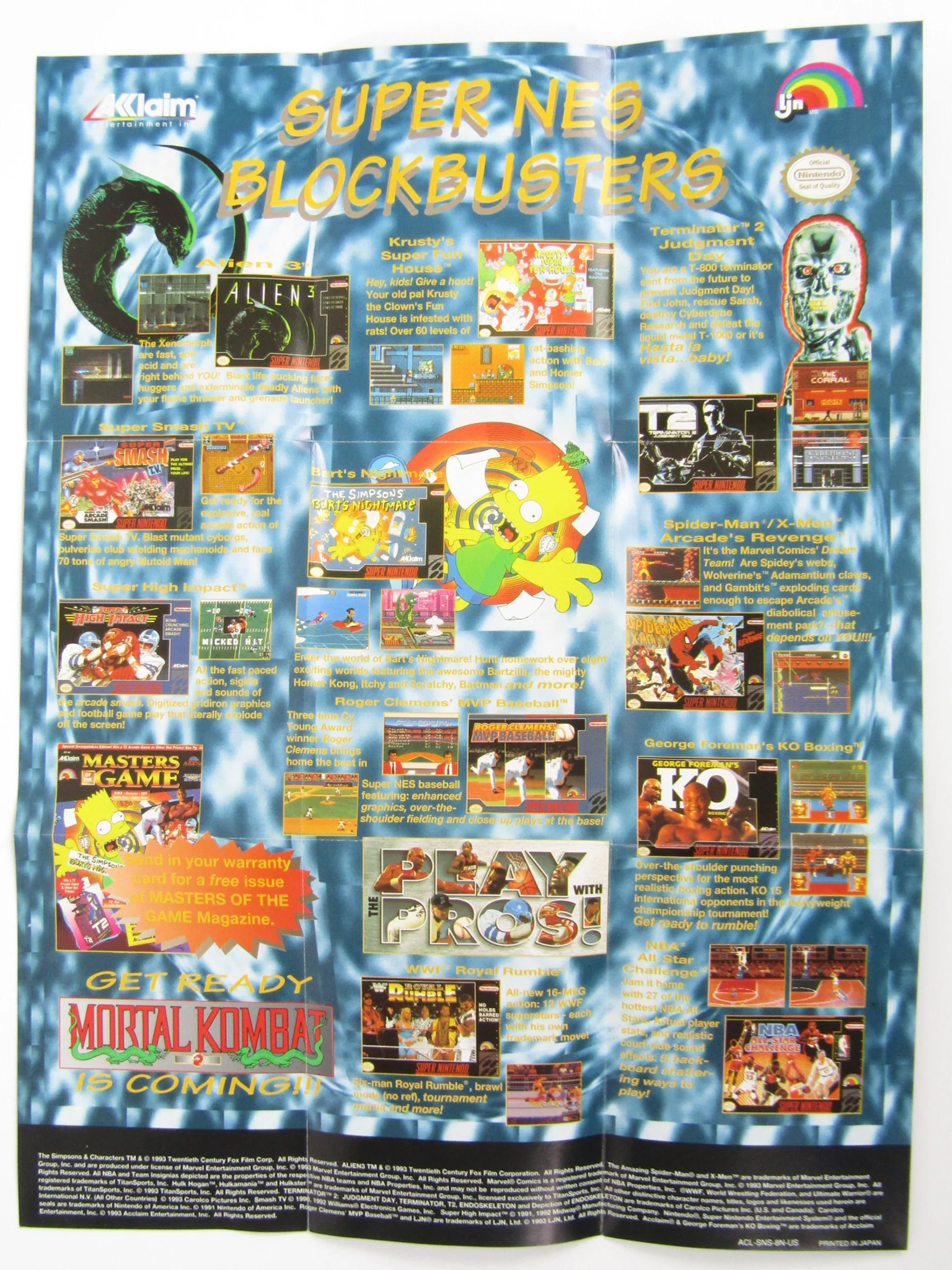NBA Jam [Poster] (Super Nintendo / SNES) - Image 2