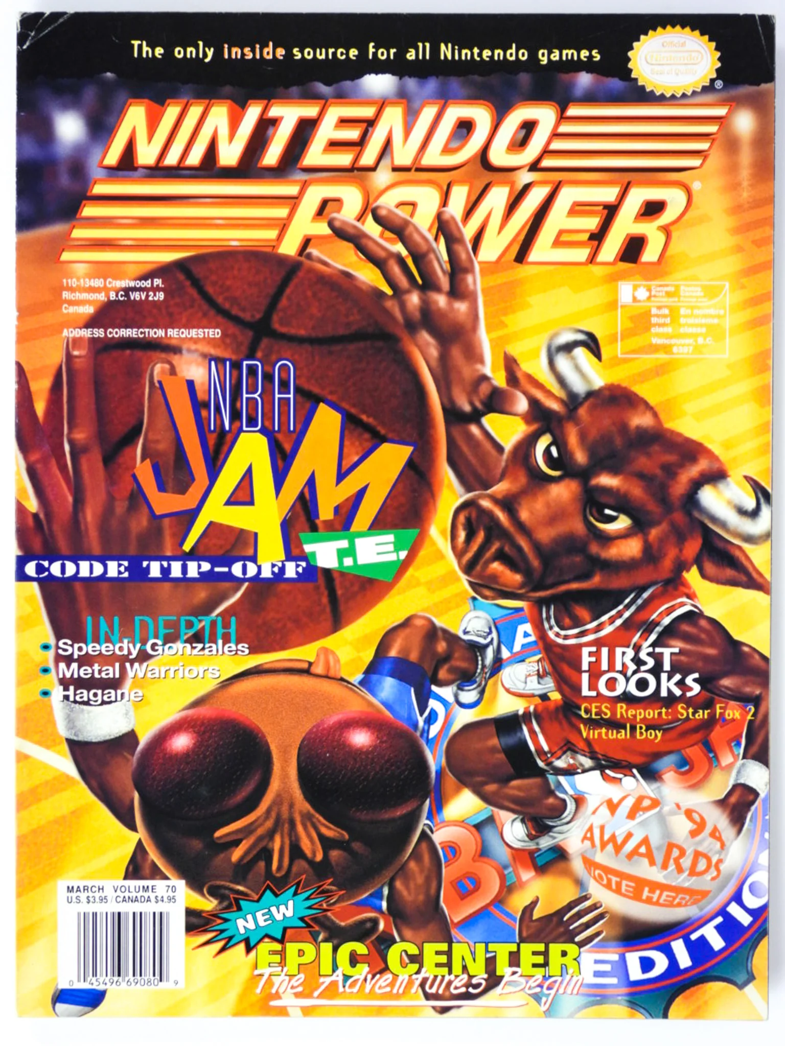 NBA Jam Tournament Edition [Volume 70] [Nintendo Power] (Magazines) - Image 8