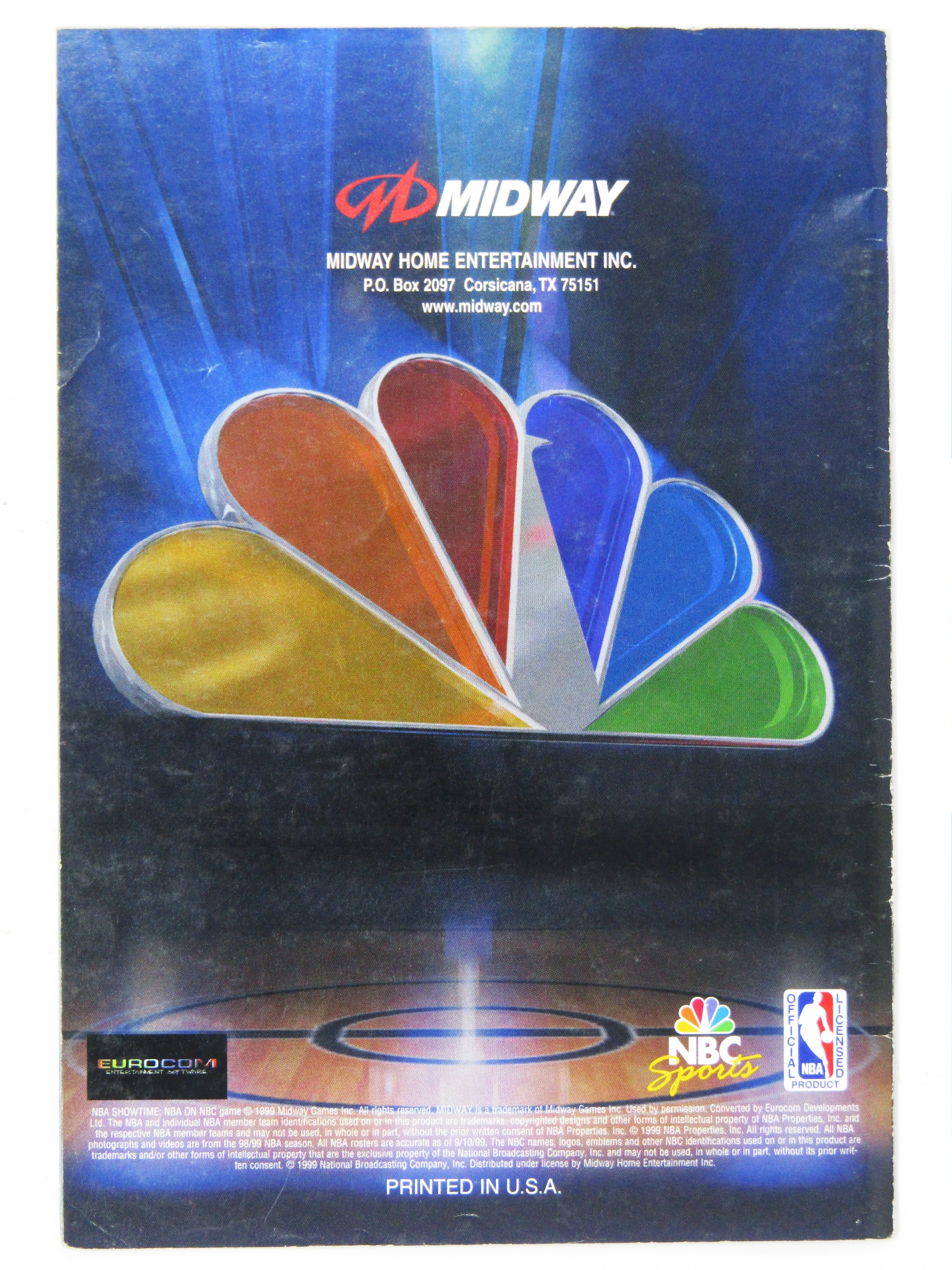 NBA Showtime [Manual] (Nintendo 64 / N64) - Image 2