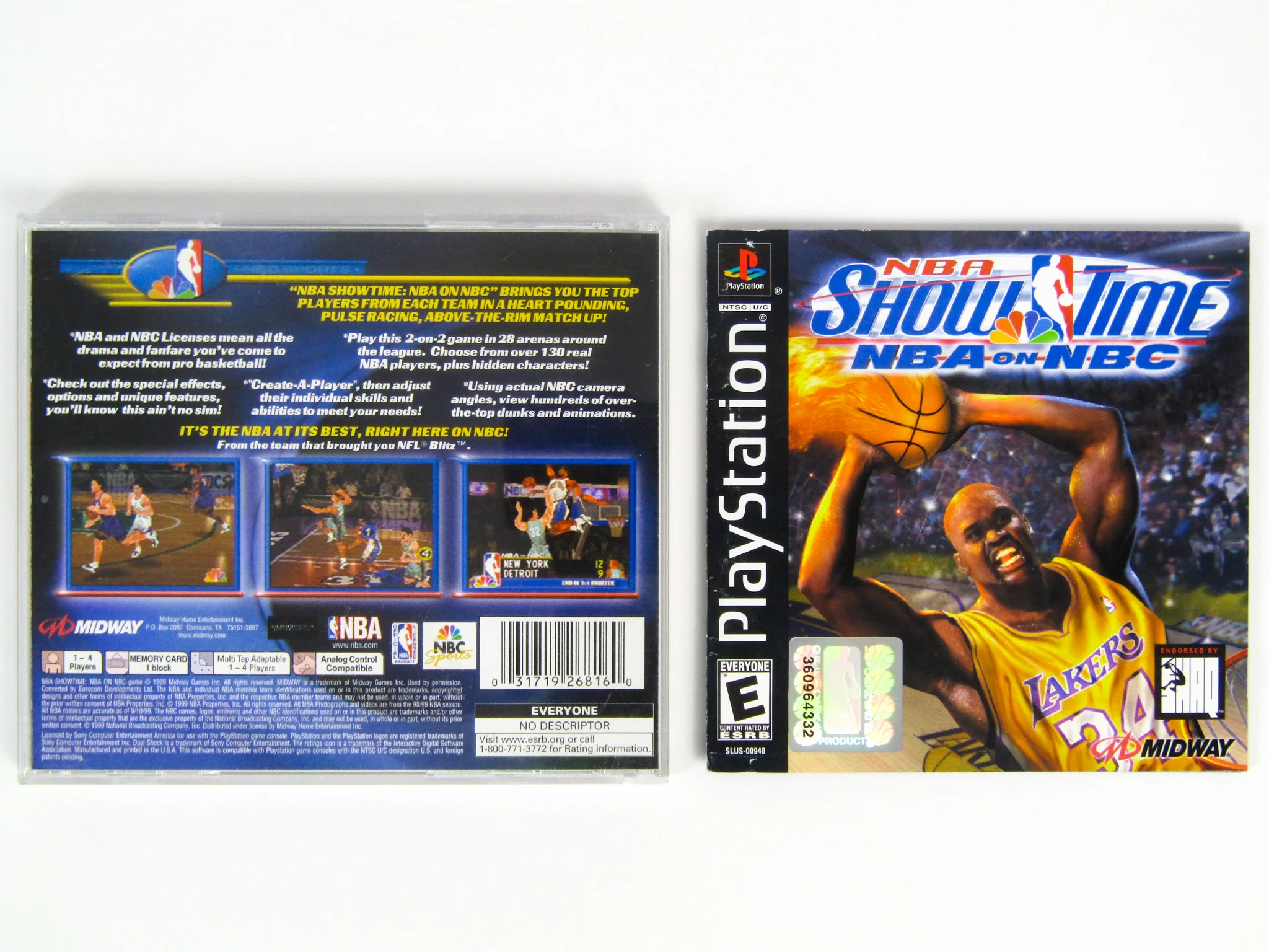 NBA Showtime NBA On NBC (PlayStation / PS1) - Image 2