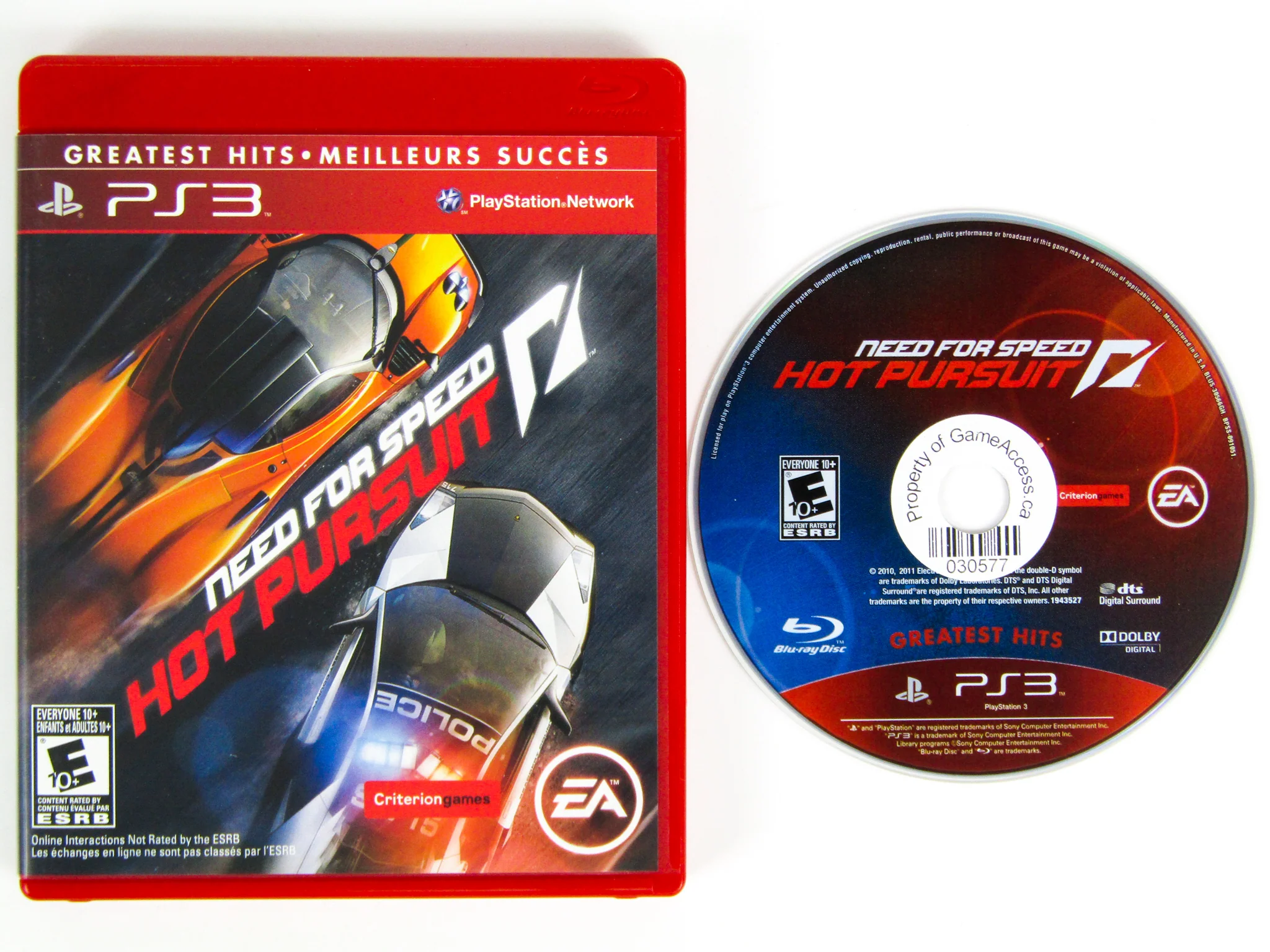 Need for Speed: Hot Pursuit [Greatest Hits] (PlayStation 3 / PS3) - Image 2