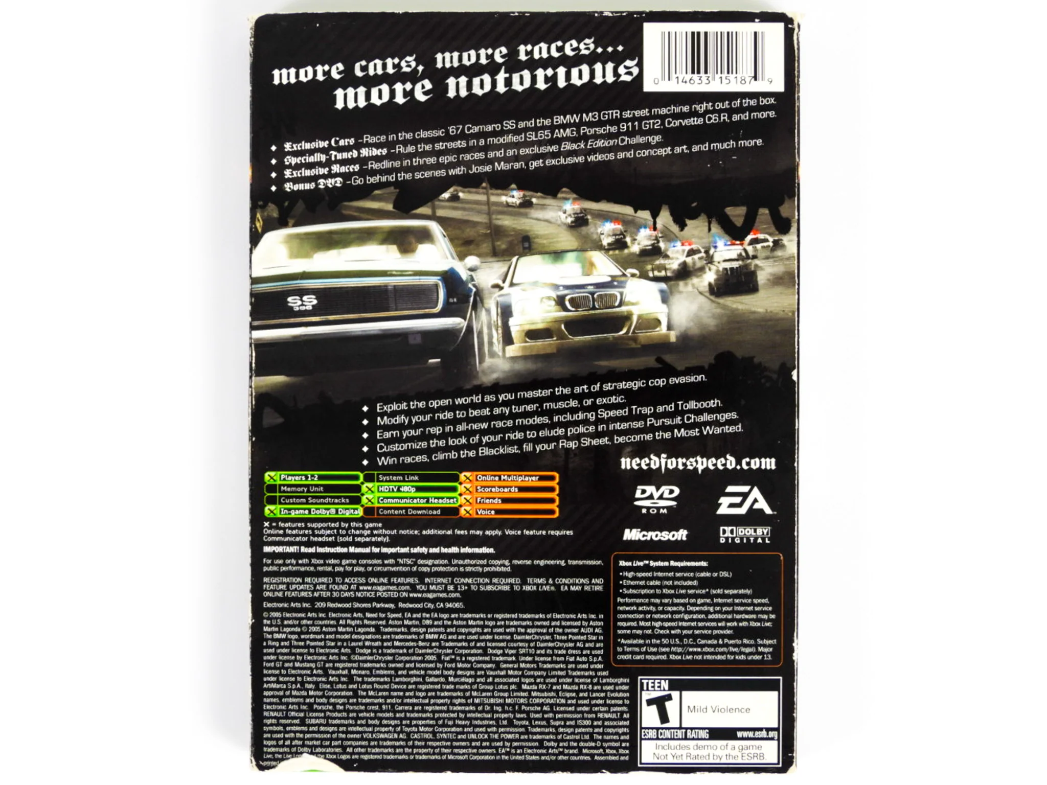 Need For Speed Most Wanted [Black Edition] (Xbox) - Image 2