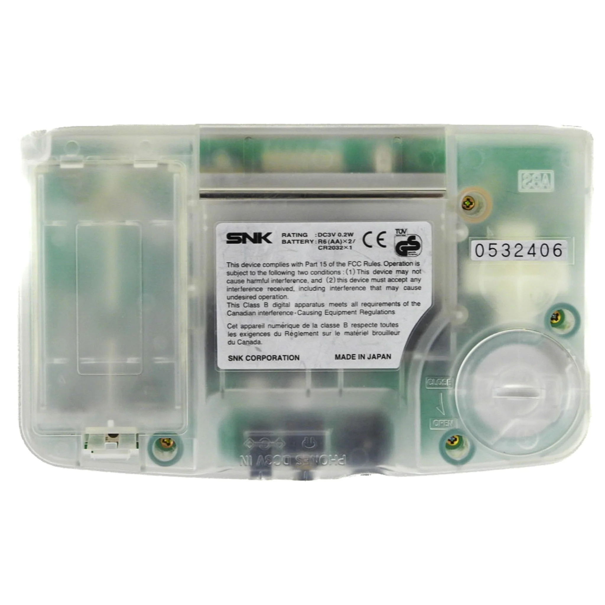 Neo Geo Pocket Color System Crystal White [JP Import] - Image 2