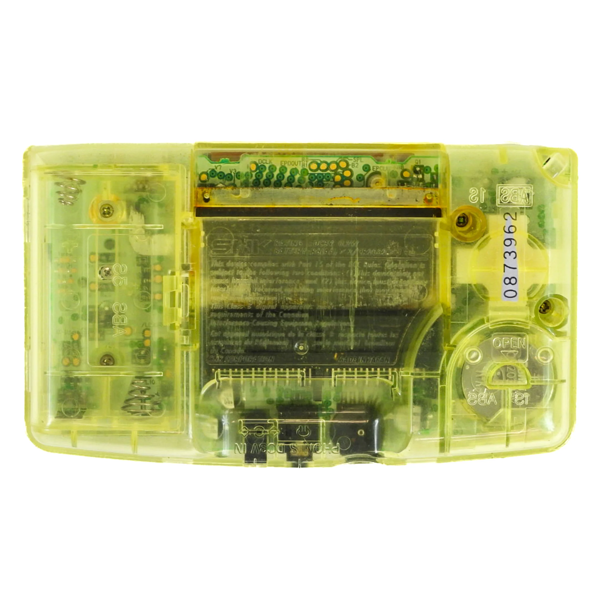 Neo Geo Pocket Color System Crystal Yellow [JP Import] - Image 2