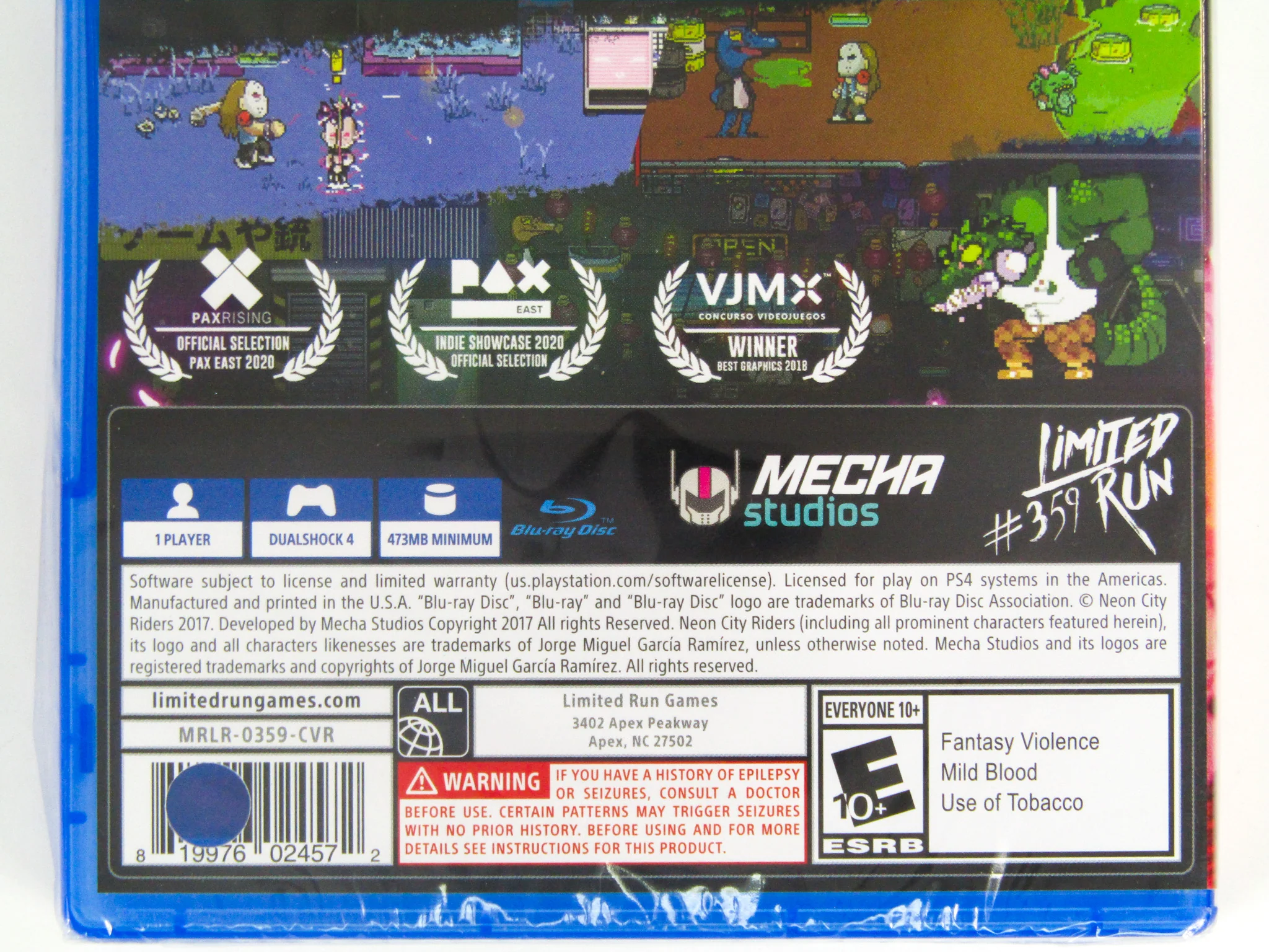 Neon City Riders [Limited Run Games] (PlayStation 4 / PS4) - Image 2