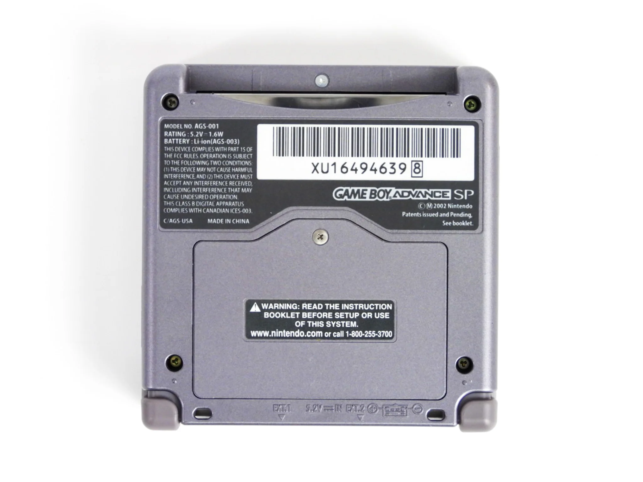 Nintendo Game Boy Advance SP System [AGS-001] [NES] (GBA) - Image 3