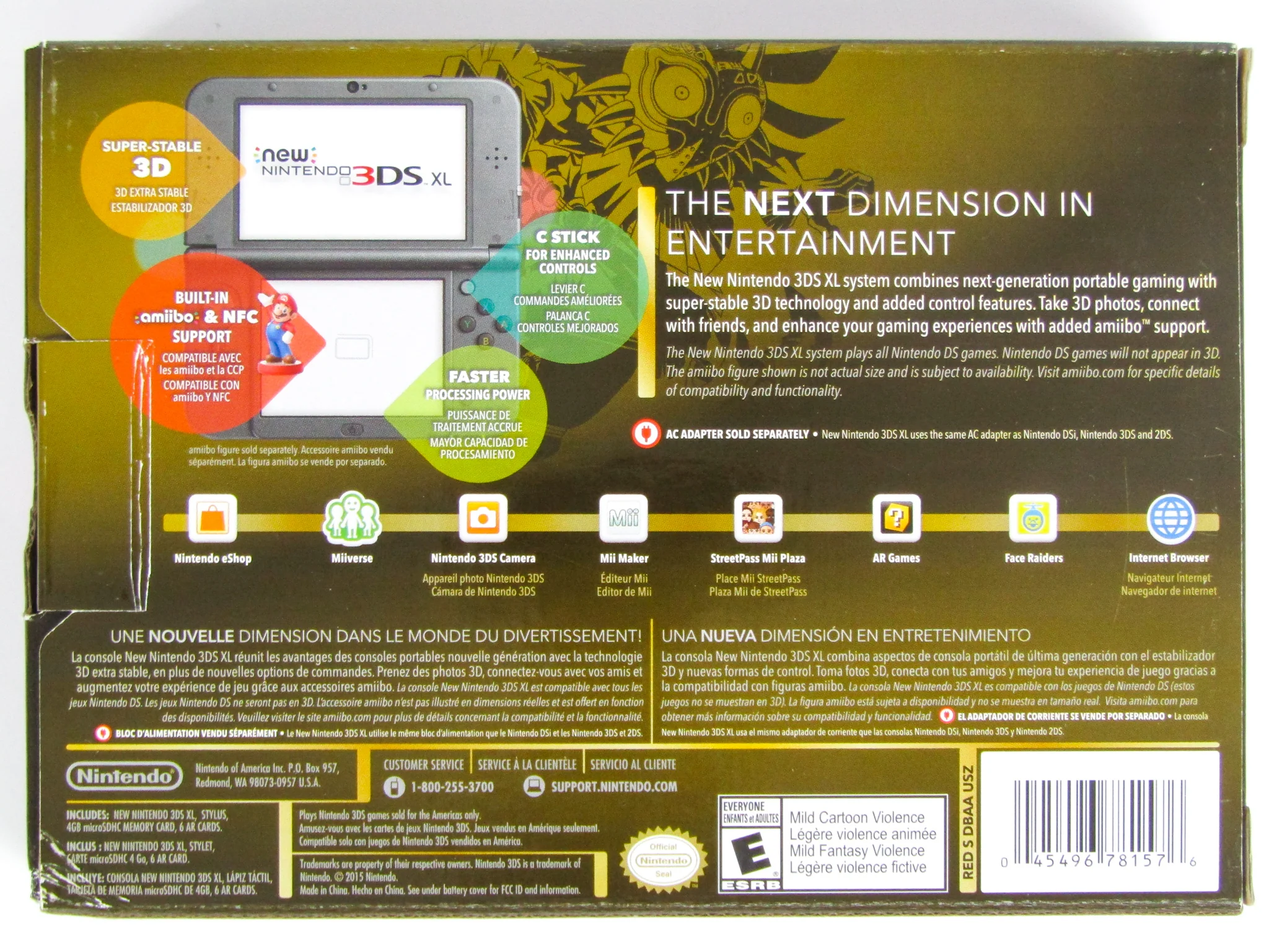 New Nintendo 3DS XL System [Zelda Majora's Mask Limited Edition] - Image 2