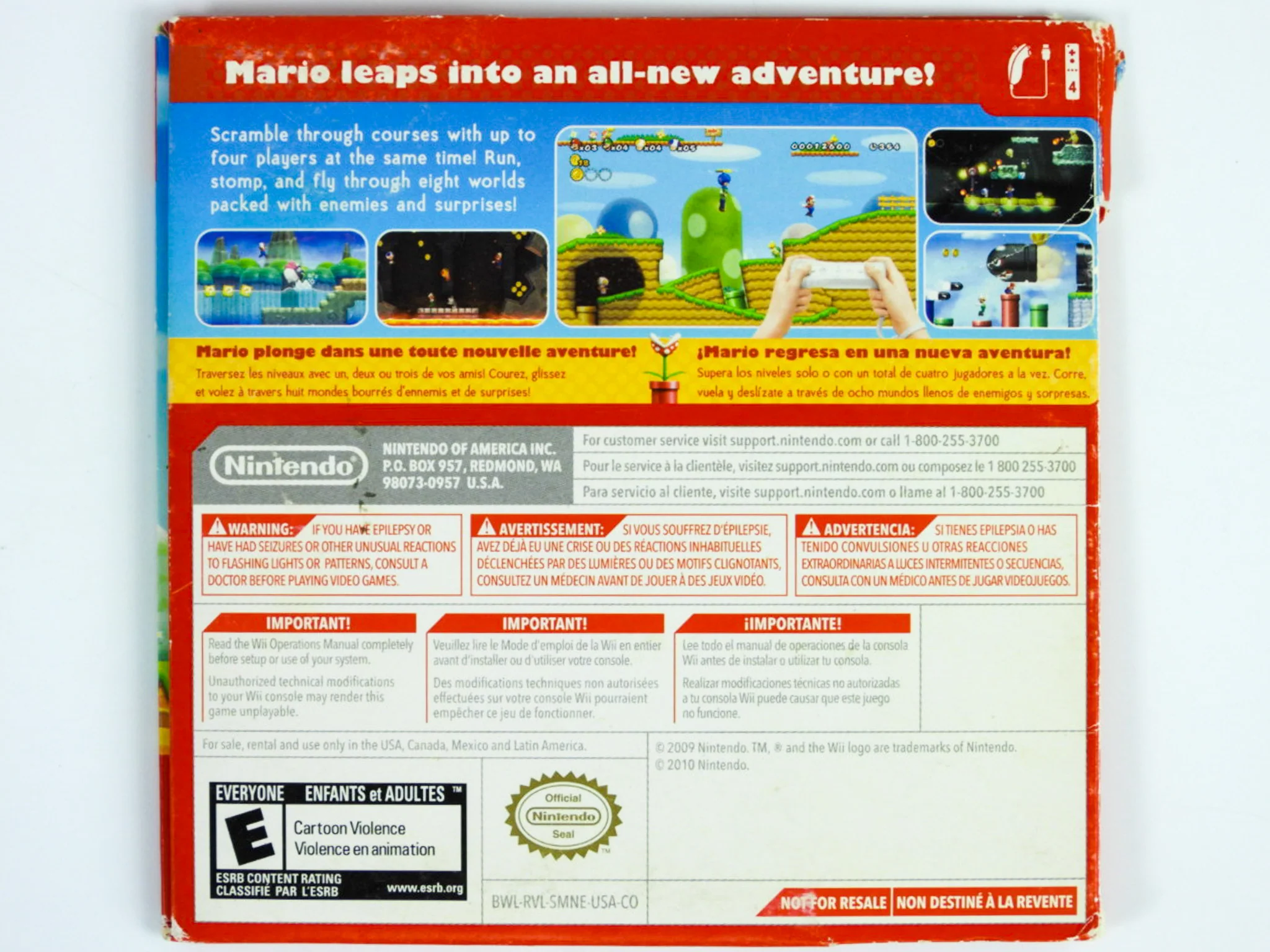 New Super Mario Bros. Wii [Cardboard Sleeve] (Nintendo Wii) - Image 6