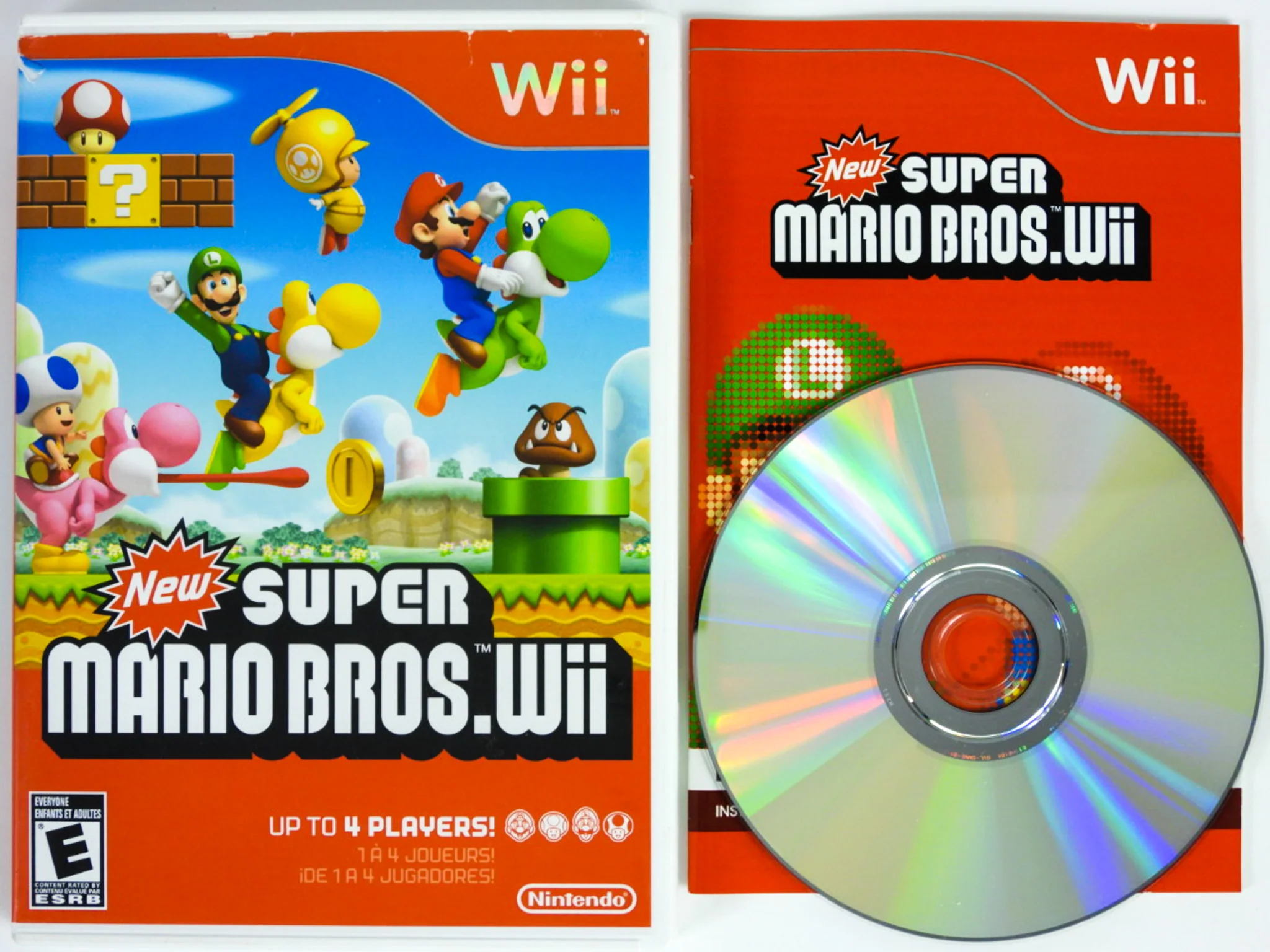 New Super Mario Bros. Wii [White Case] (Nintendo Wii) - Image 2