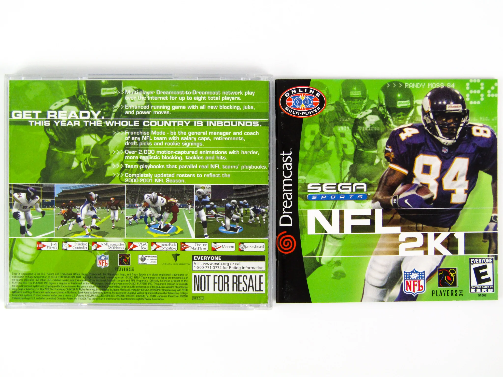 NFL 2K1 [Not For Resale] (Sega Dreamcast) - Image 2