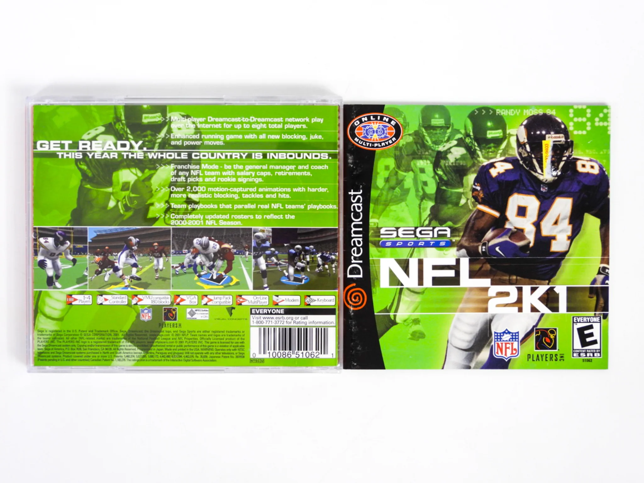 NFL 2K1 [Sega All Stars] (Sega Dreamcast) - Image 2