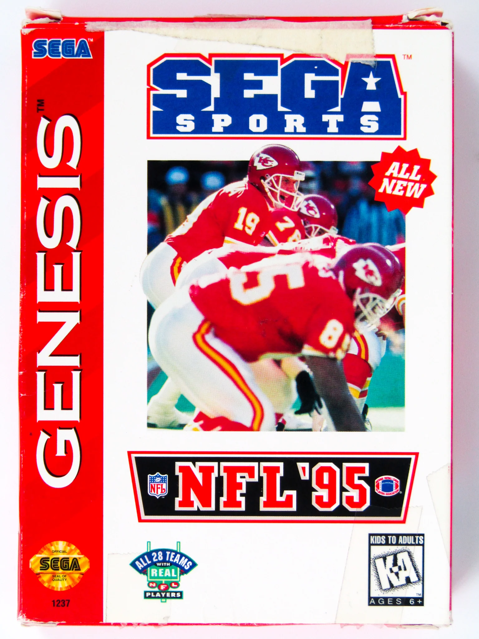 NFL '95 [Cardboard Box] (Sega Genesis) - Image 2