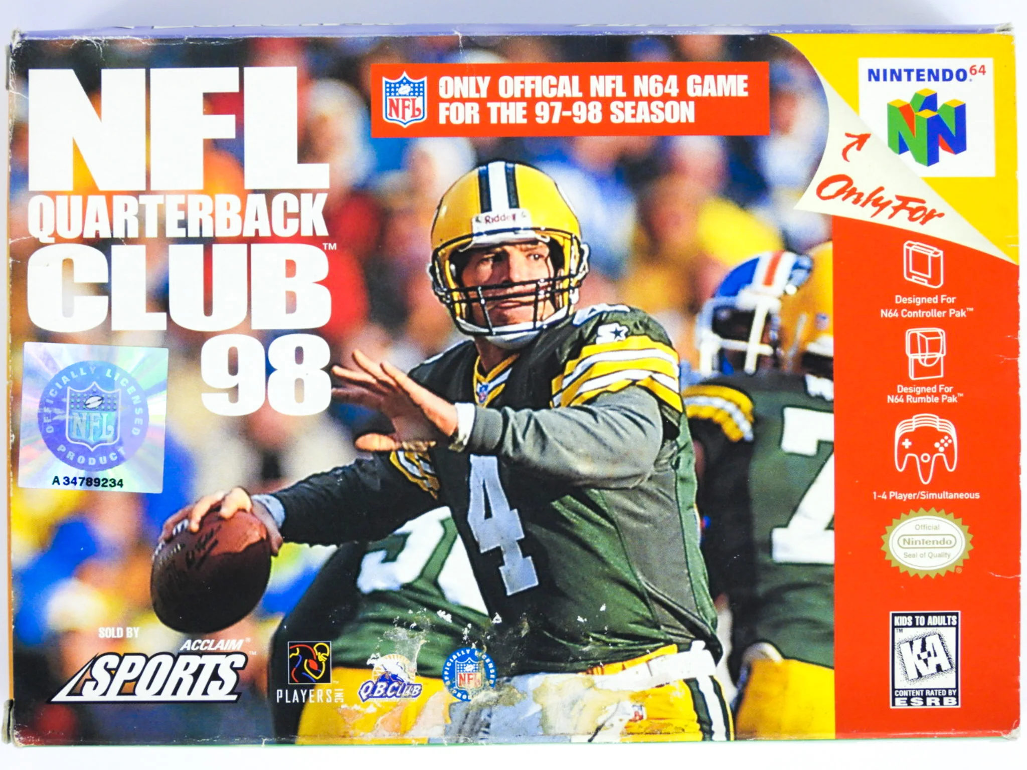 NFL Quarterback Club 98 (Nintendo 64 / N64) - Image 2
