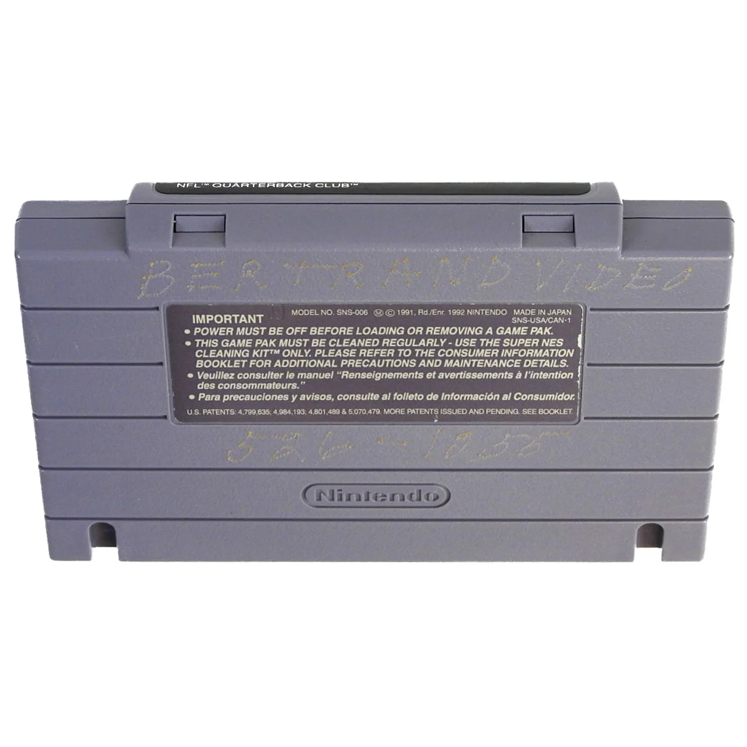 NFL Quarterback Club (Super Nintendo / SNES) - Image 3