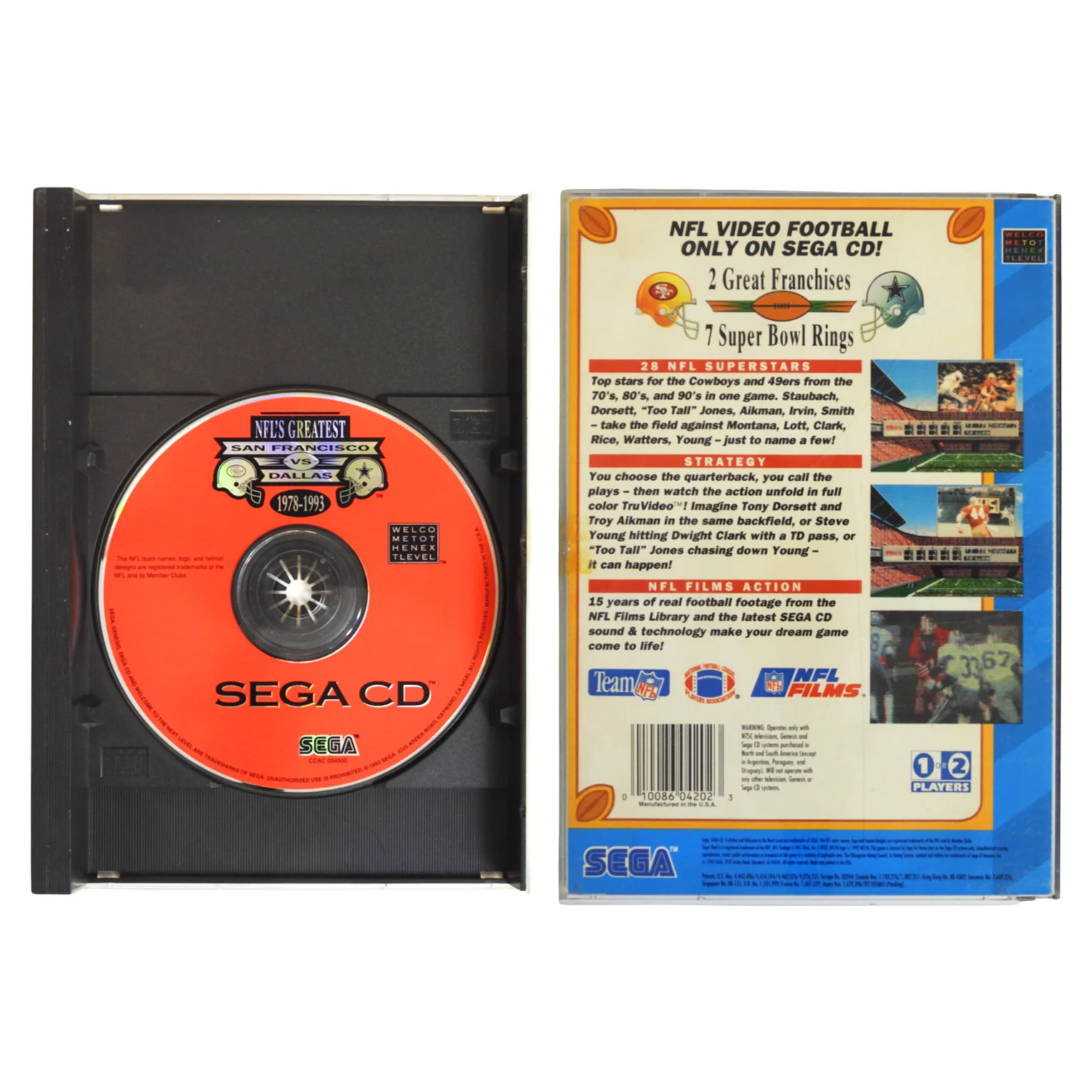 NFL's Greatest: San Fransisco VS Dallas (Sega CD)