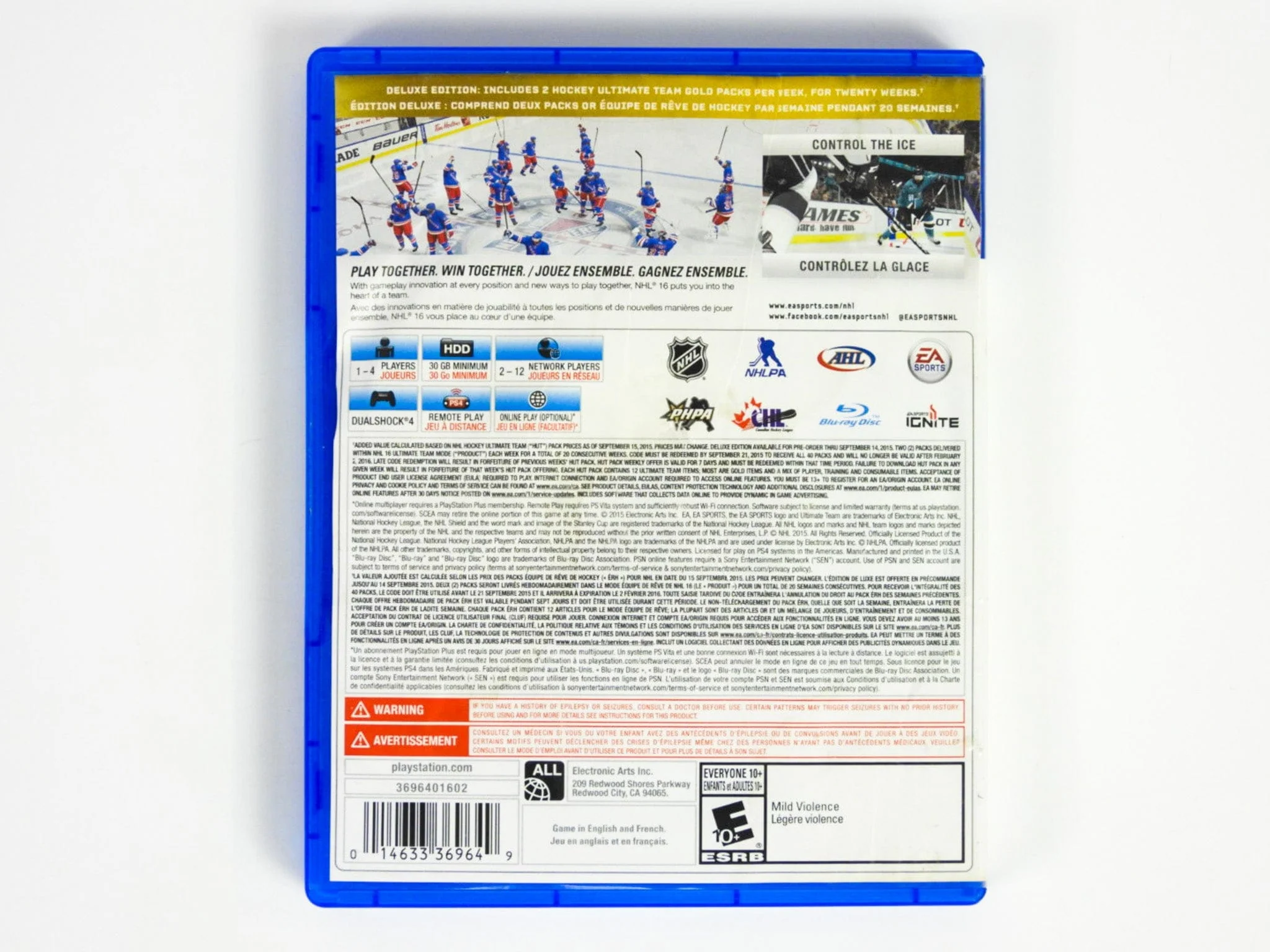 NHL 16 [Deluxe Edition] (PlayStation 4 / PS4) - Image 3