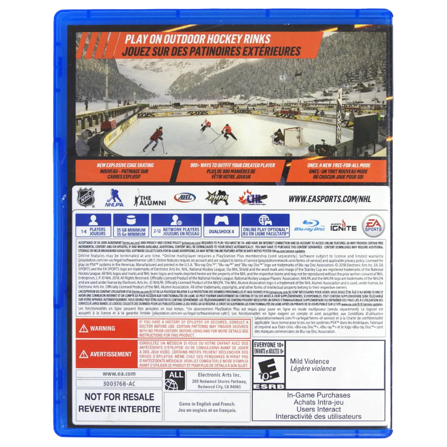 NHL 19 [Not for Resale] (PlayStation 4 / PS4) - Image 2