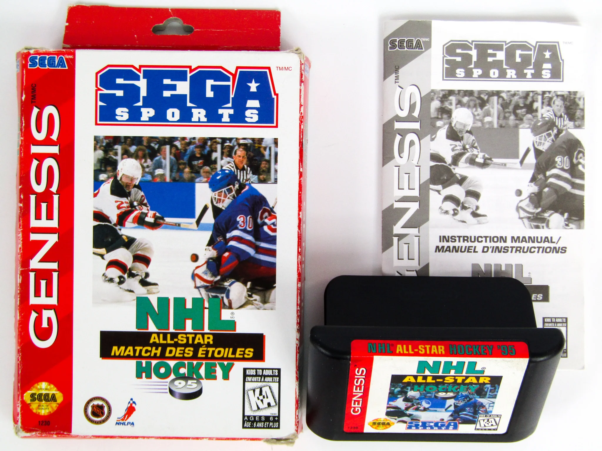 NHL All-Star Hockey 95 [Cardboard Box] (Sega Genesis)