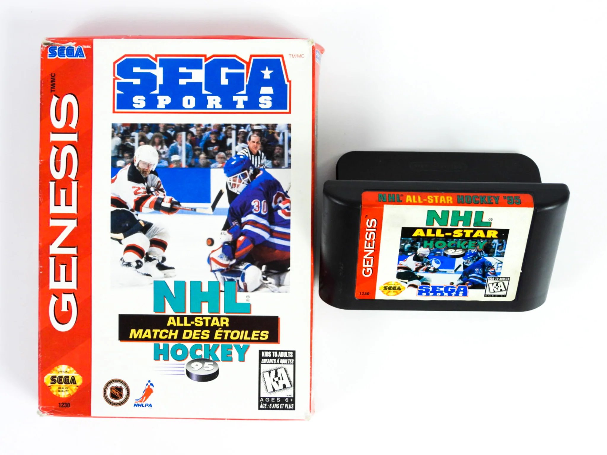 NHL All-Star Hockey 95 [Cardboard Box] (Sega Genesis) - Image 4