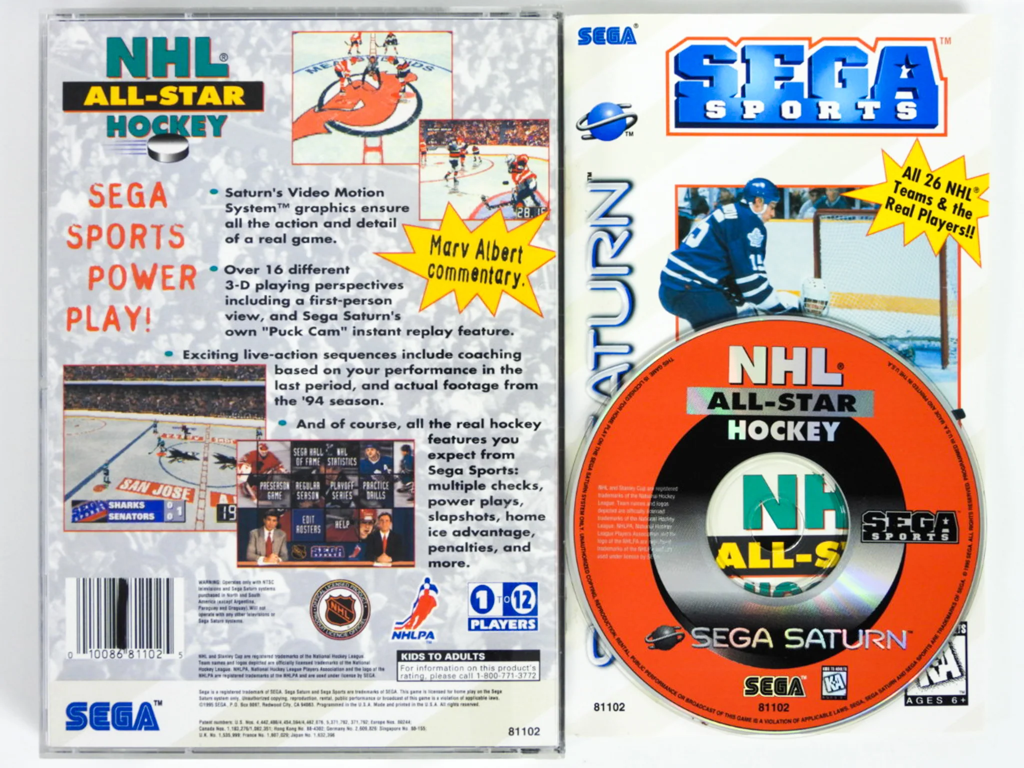 NHL All-Star Hockey (Sega Saturn) - Image 4