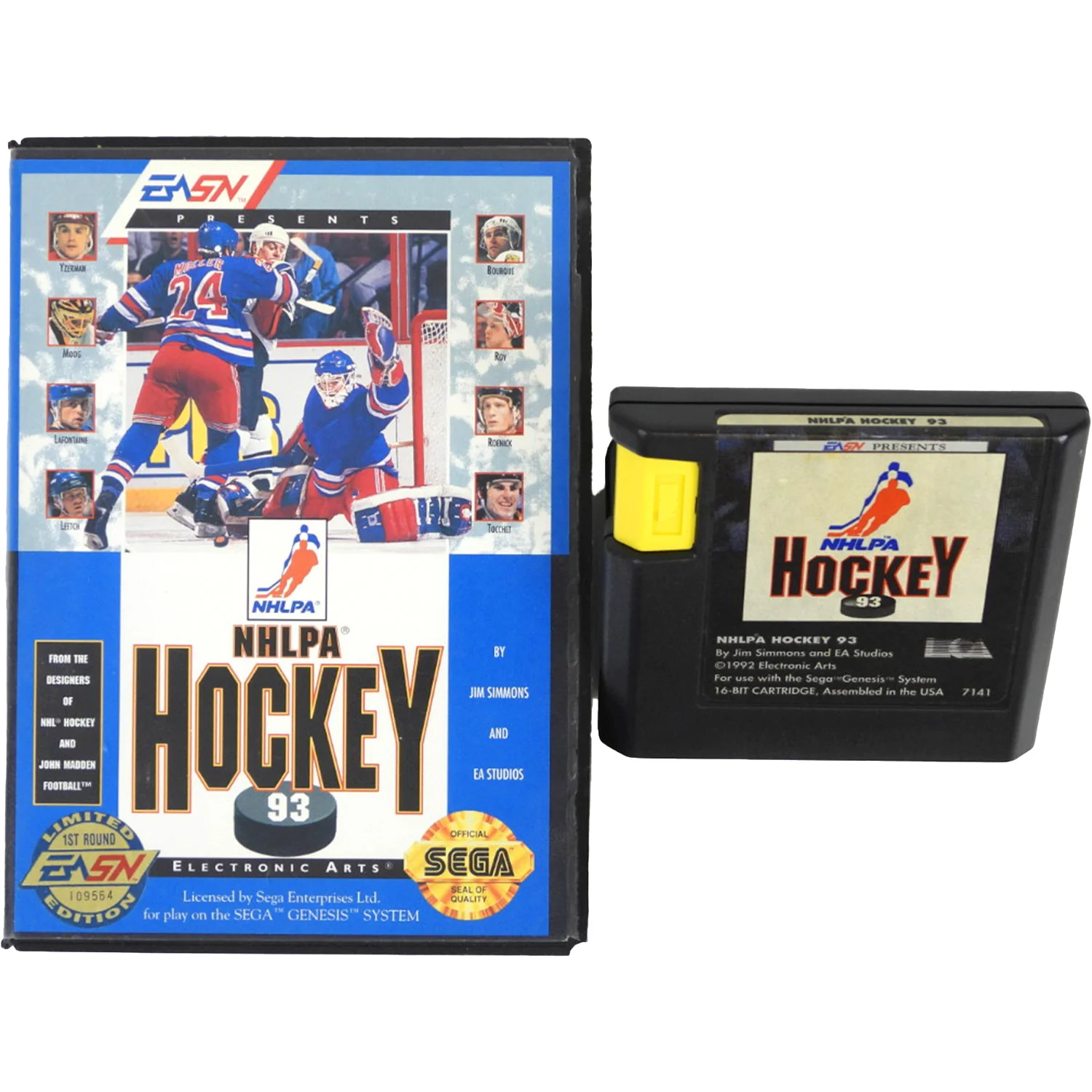 NHLPA Hockey '93 [Limited Edition] (Sega Genesis) - Image 2