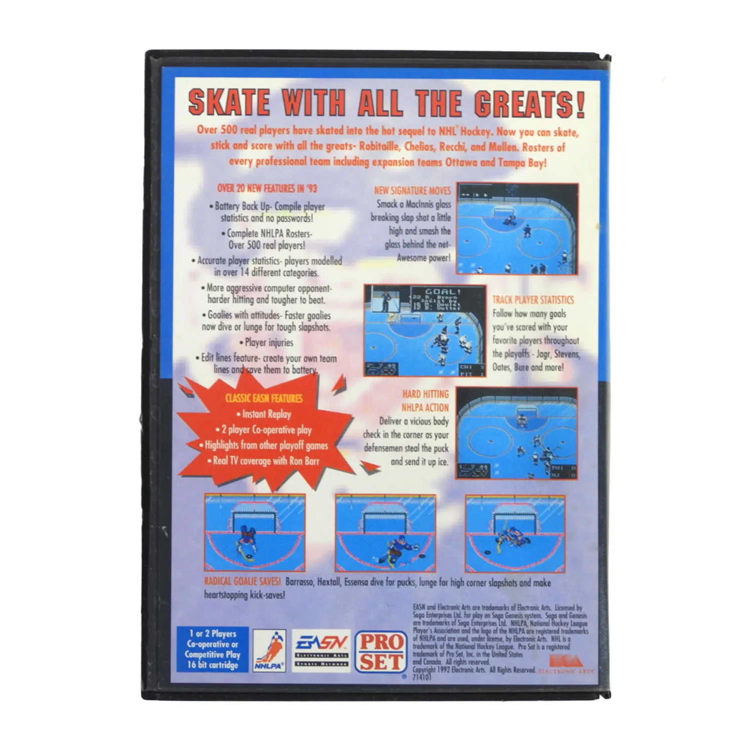 NHLPA Hockey '93 [Limited Edition] (Sega Genesis) - Image 3