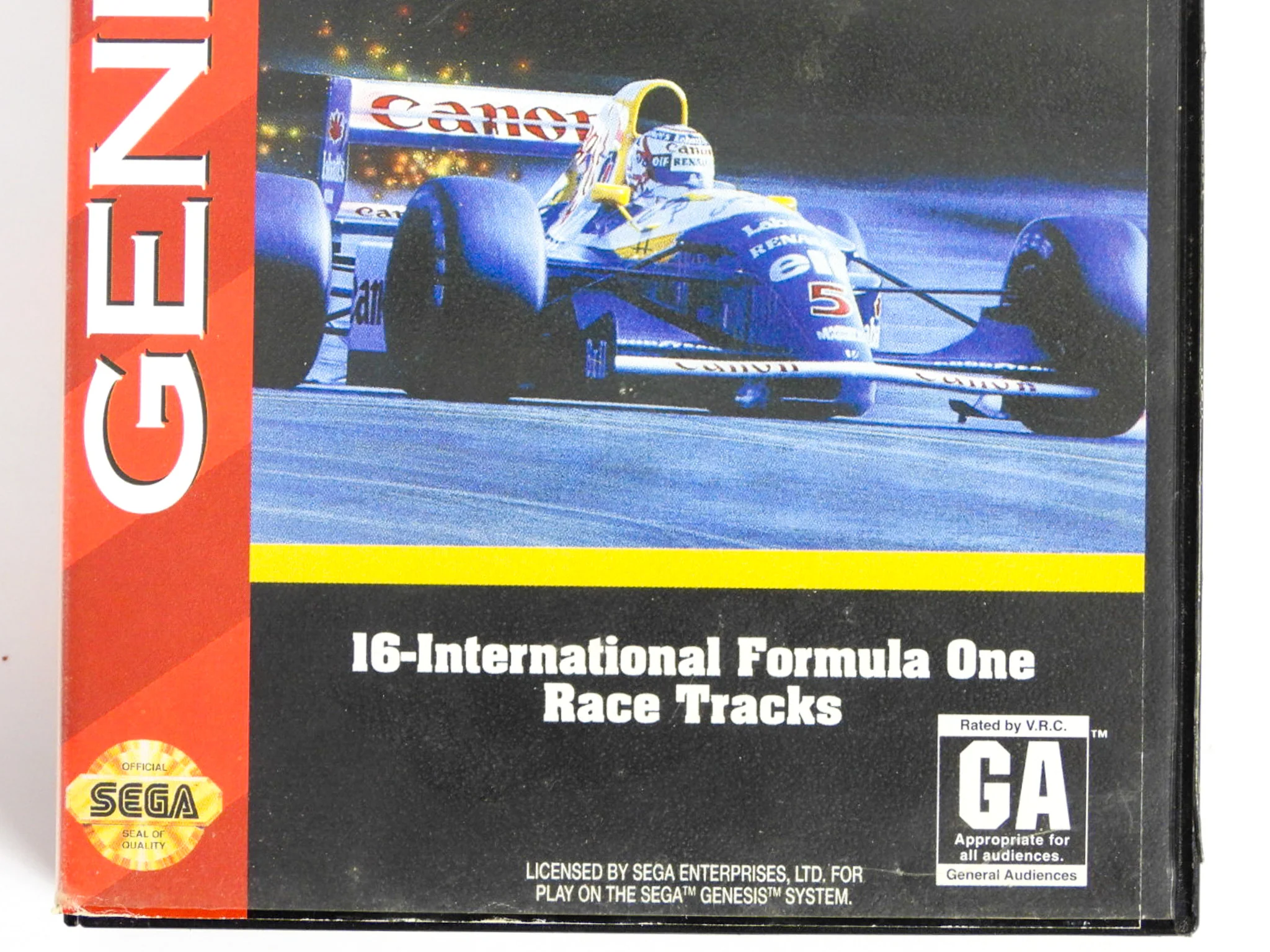Nigel Mansell's World Championship Racing (Sega Genesis) - Image 2