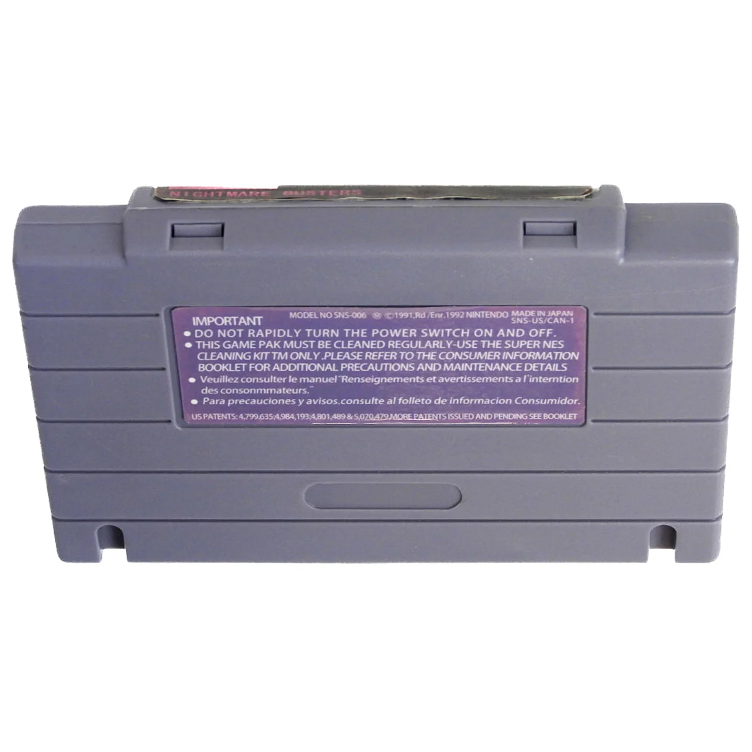Nightmare Busters [Homebrew] (Super Nintendo / SNES) - Image 2