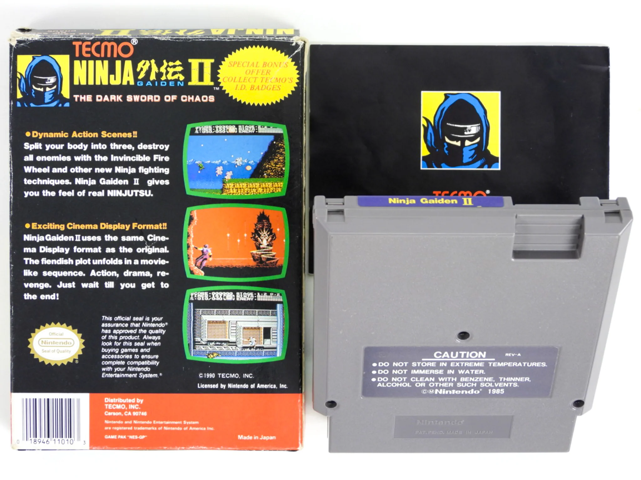 Ninja Gaiden II 2 The Dark Sword of Chaos (Nintendo / NES) - Image 5