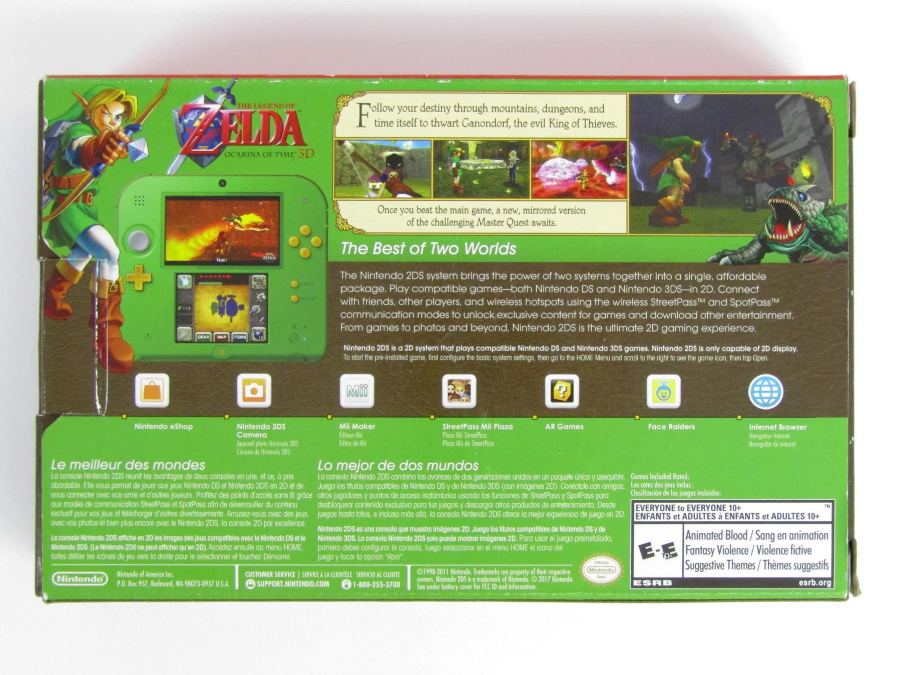 Nintendo 2DS System [Zelda Ocarina Of Time Edition] - Image 2