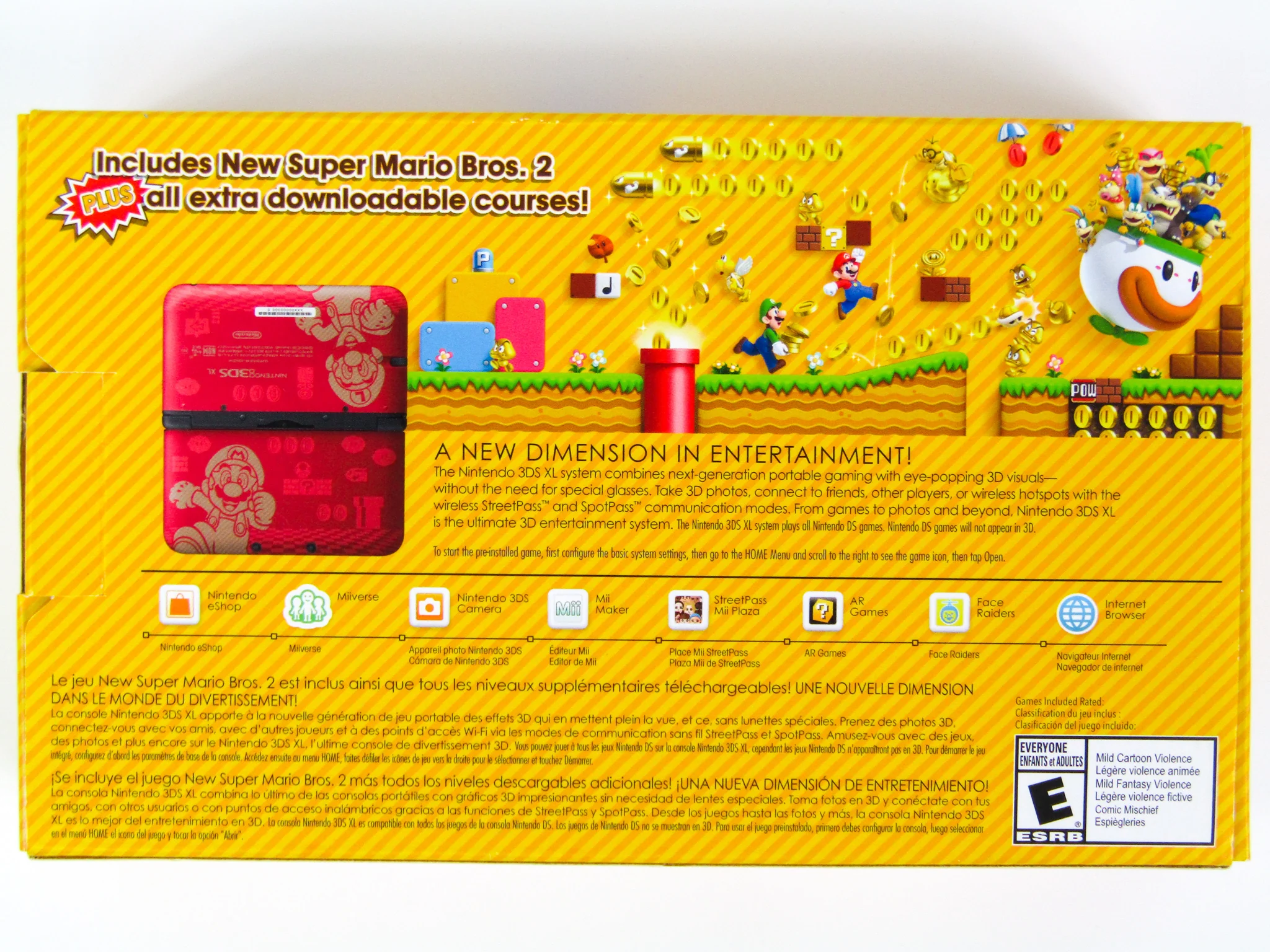 Nintendo 3DS XL System [Super Mario Bros 2 Limited Edition] - Image 2