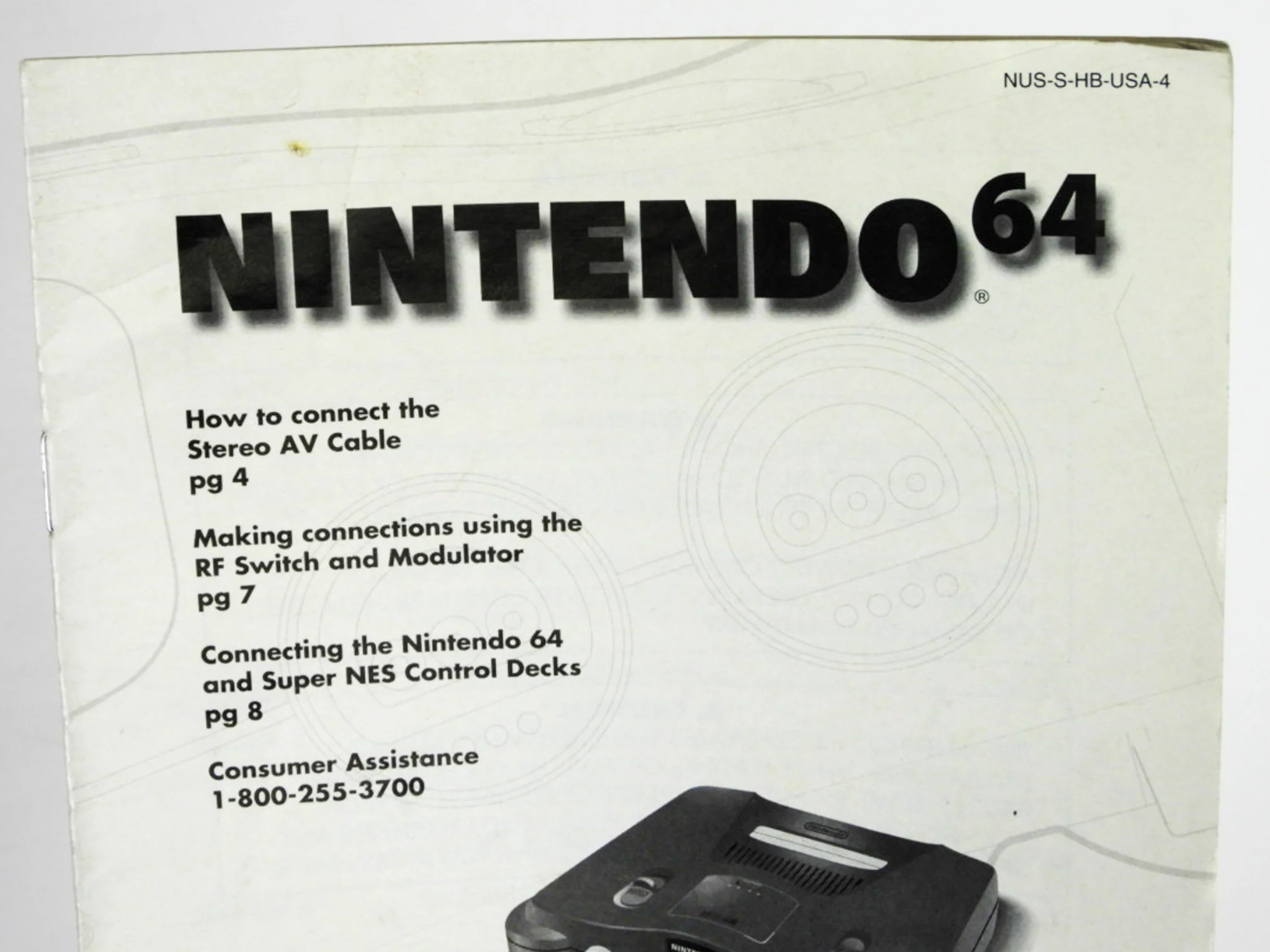 Nintendo 64 Instruction Booklet [Manual] (Nintendo 64 / N64) - Image 3