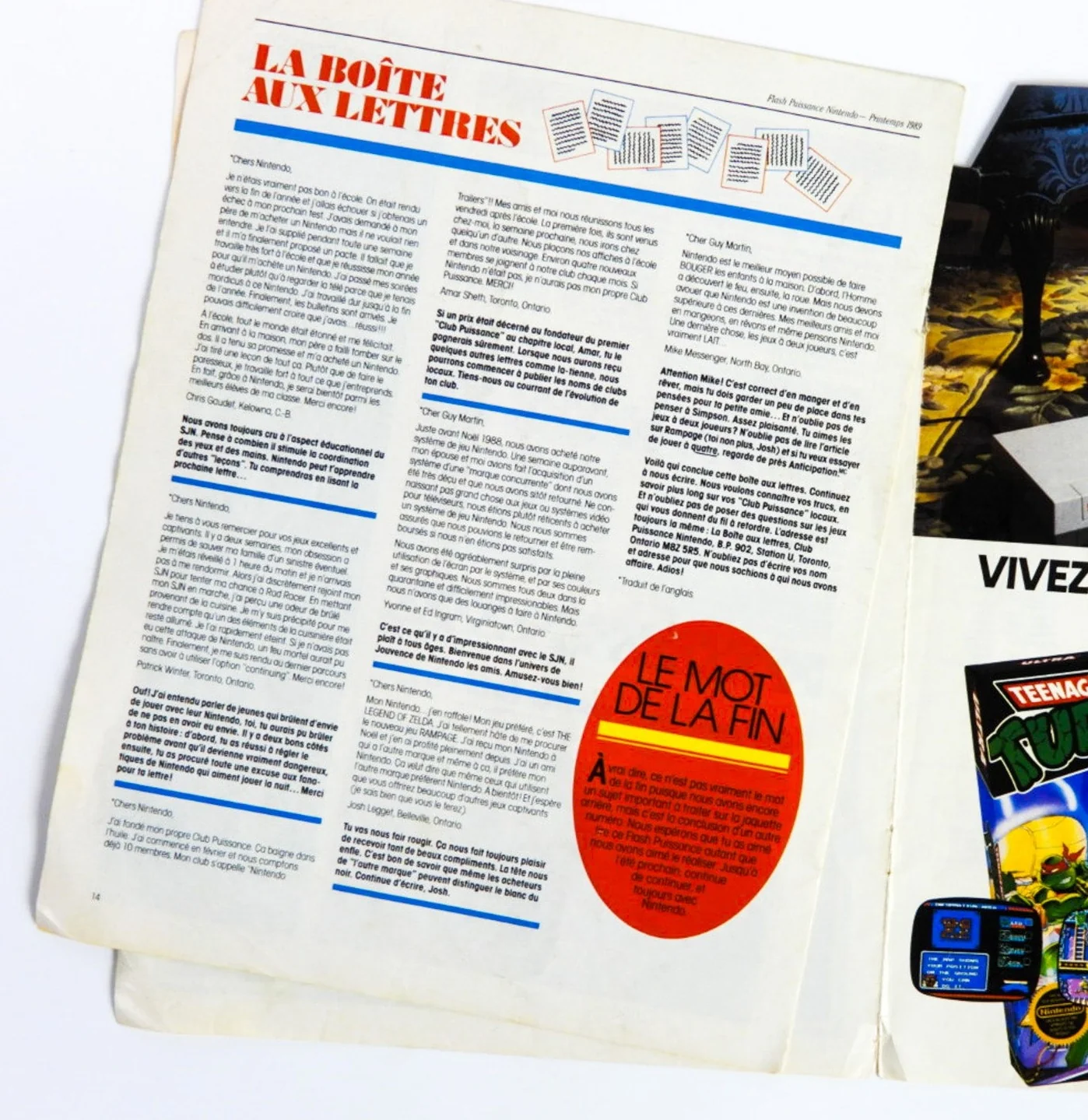 Nintendo Flash Puissance [French Version] [Printemps 1989] [Nintendo Power Flash] (Magazines) - Image 2