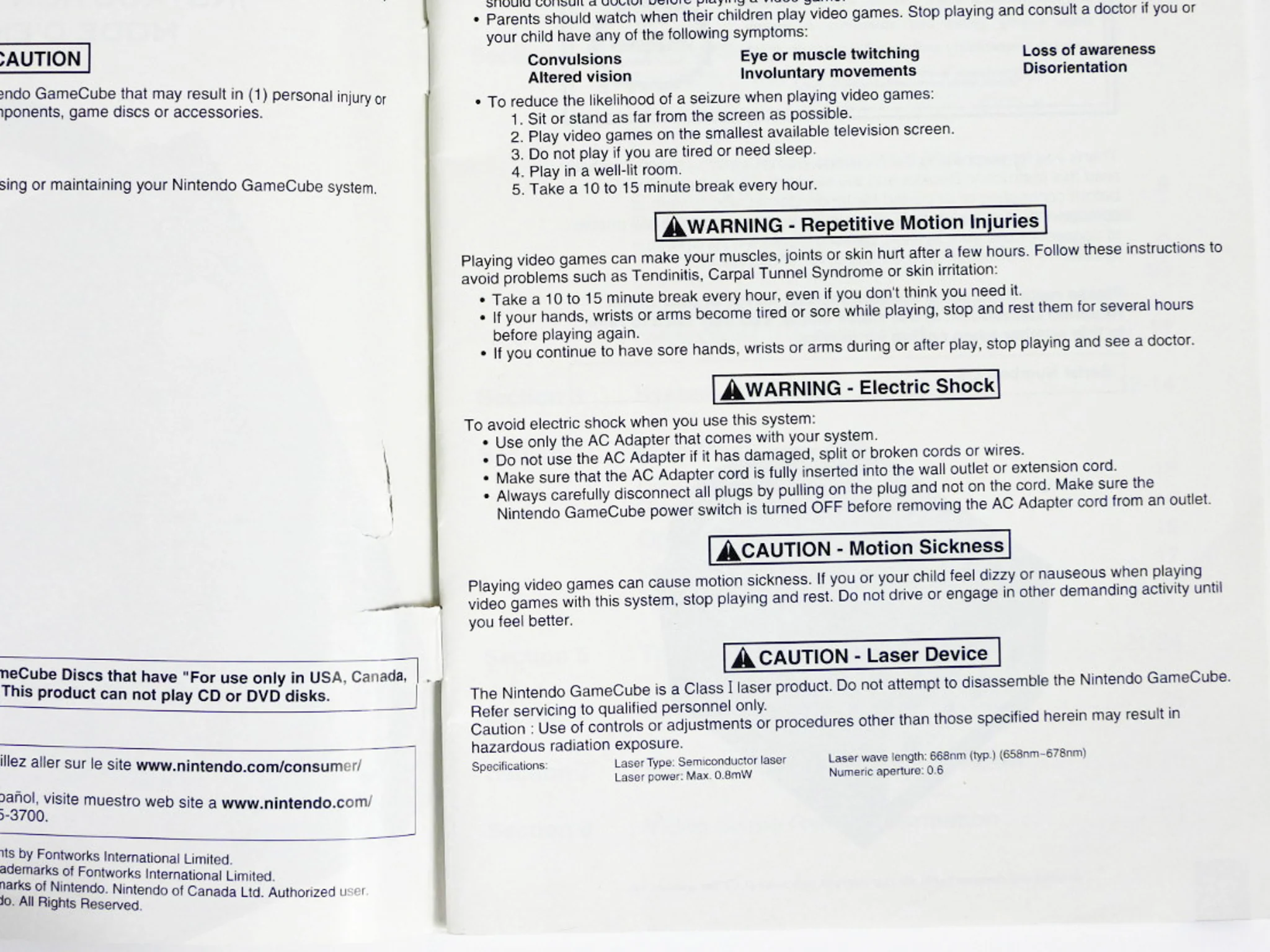 Nintendo GameCube Instruction Booklet [French Version] [Manual] (Nintendo GameCube) - Image 9