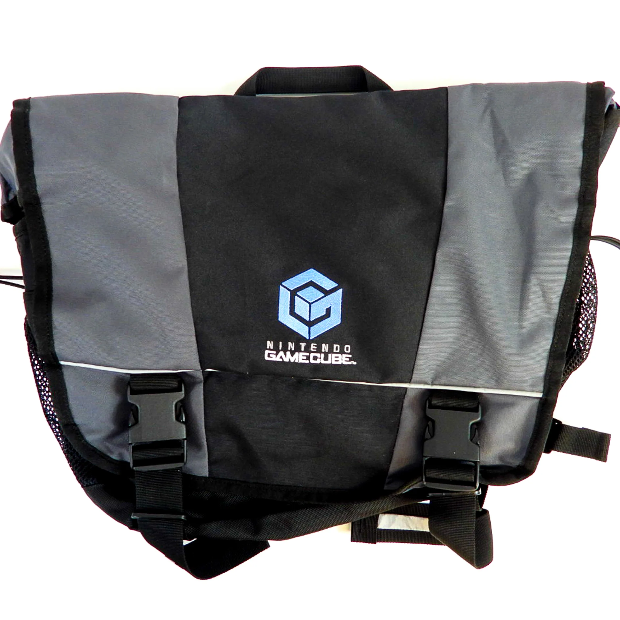 Nintendo GameCube sac à bandoulière promotionnel gris et noir officiel