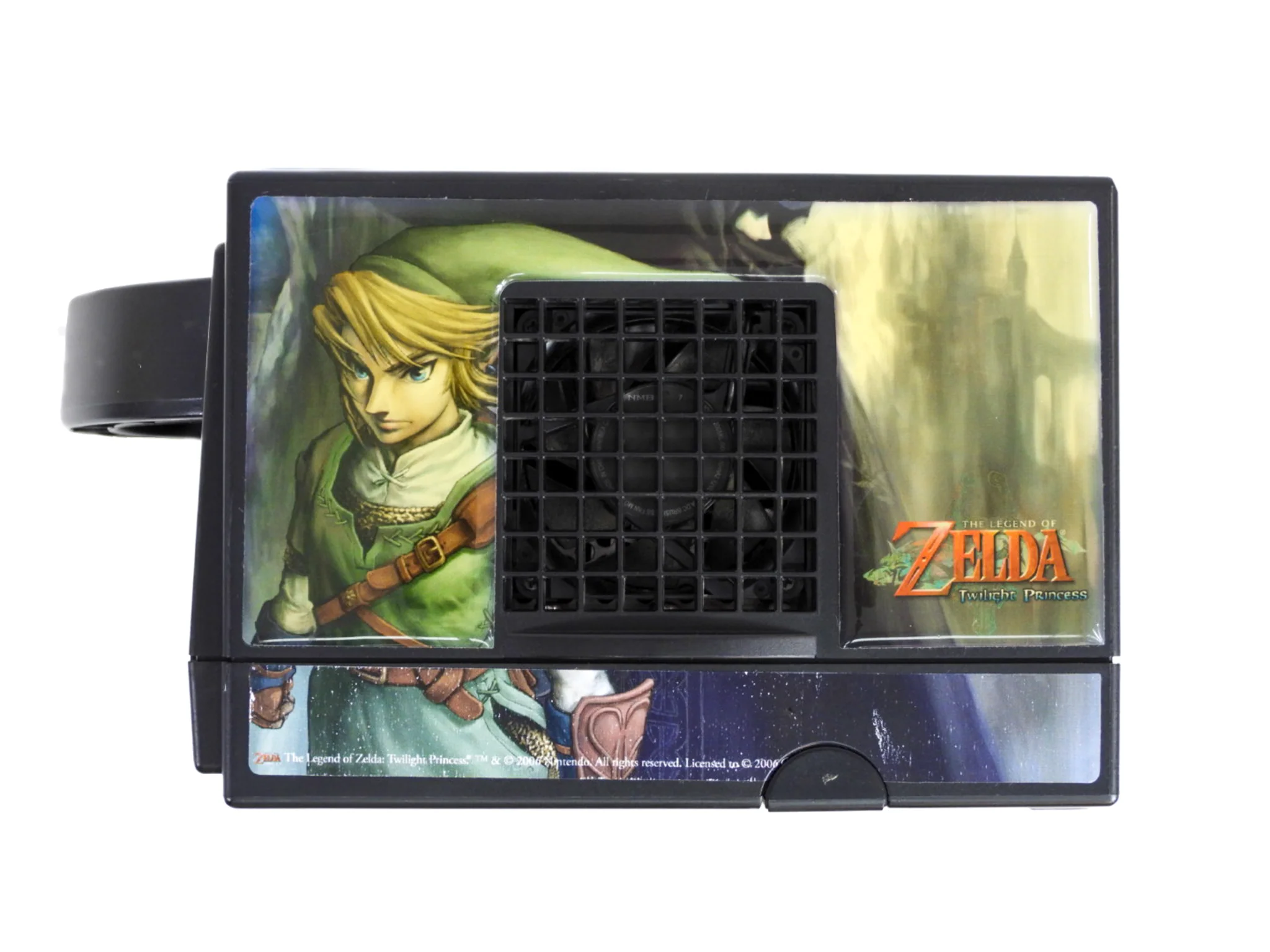 Nintendo GameCube System [DOL-101] Black with 1 Assorted Controller [Zelda Twilight Princess Stickers] - Image 3