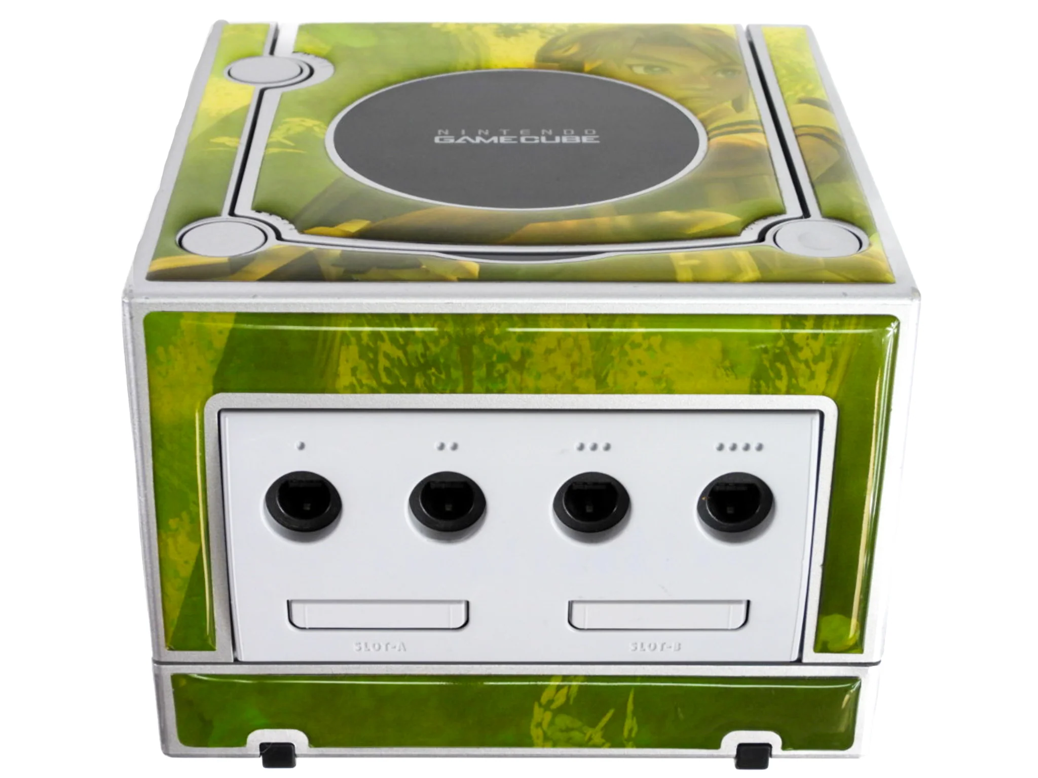 Nintendo GameCube System [DOL-101] Platinum with 1 Assorted Controller [Zelda Twilight Princess Stickers] - Image 5