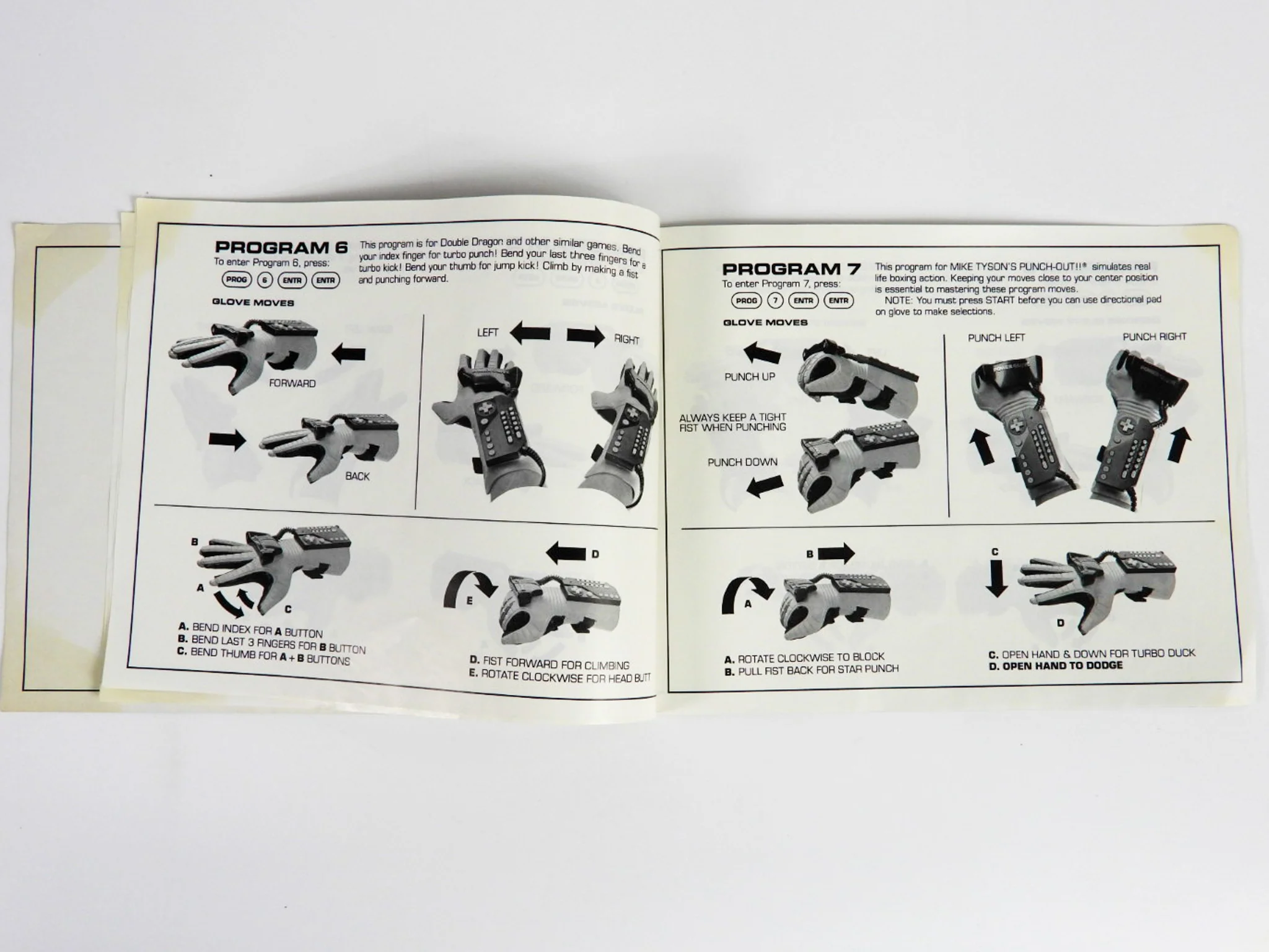 Nintendo NES Power Glove Program Guide [Manual] (Nintendo / NES) - Image 4