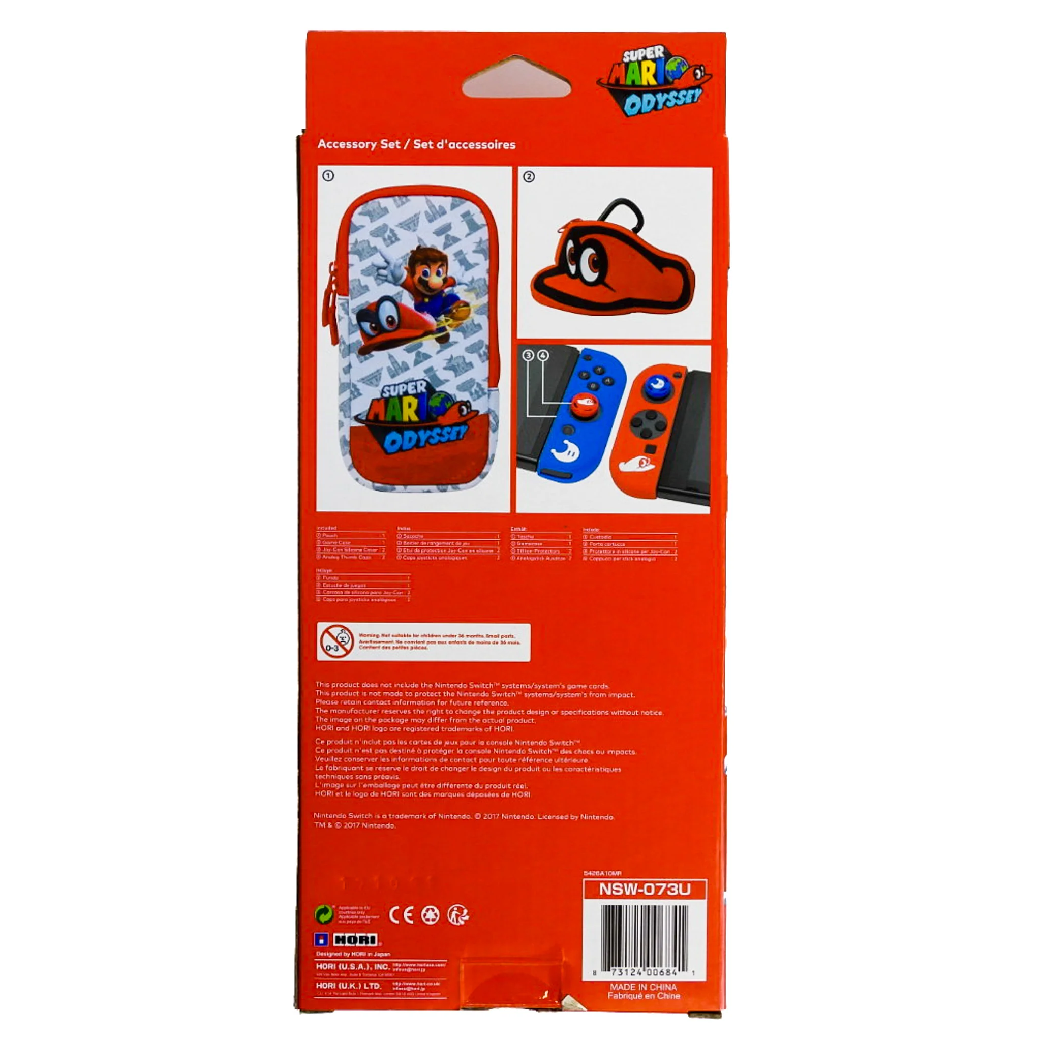 Nintendo Switch Accessory Set [Mario Odyssey Edition] [HORI] (Nintendo Switch) - Image 2
