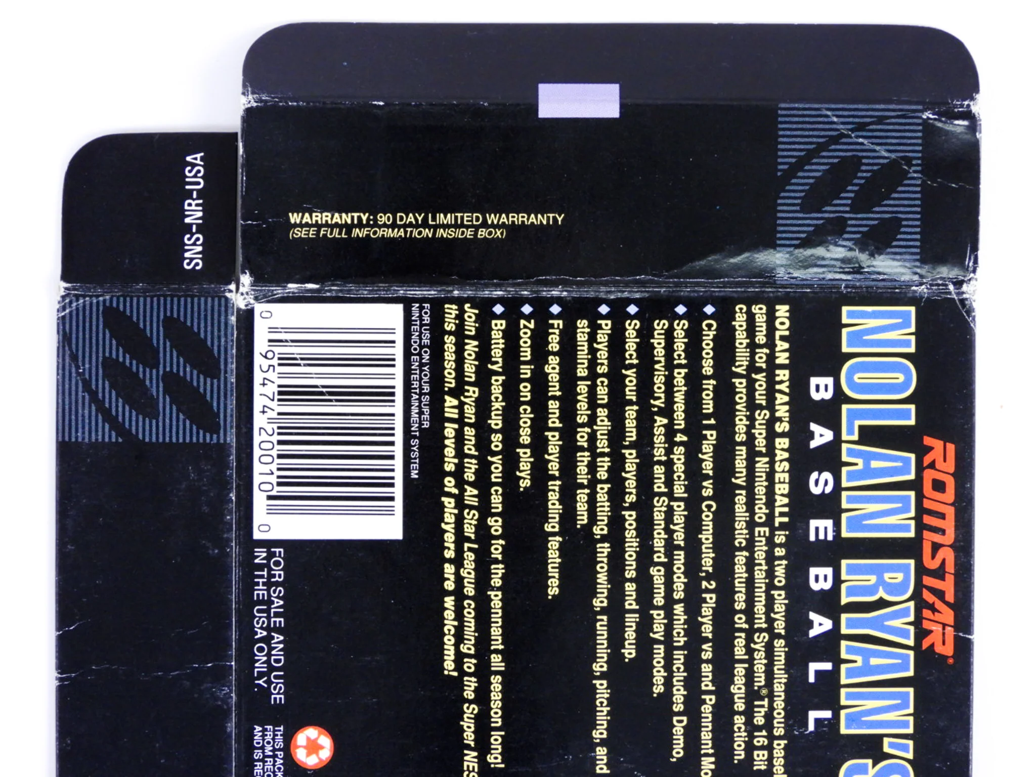 Nolan Ryan's Baseball [Box] (Super Nintendo / SNES) - Image 6