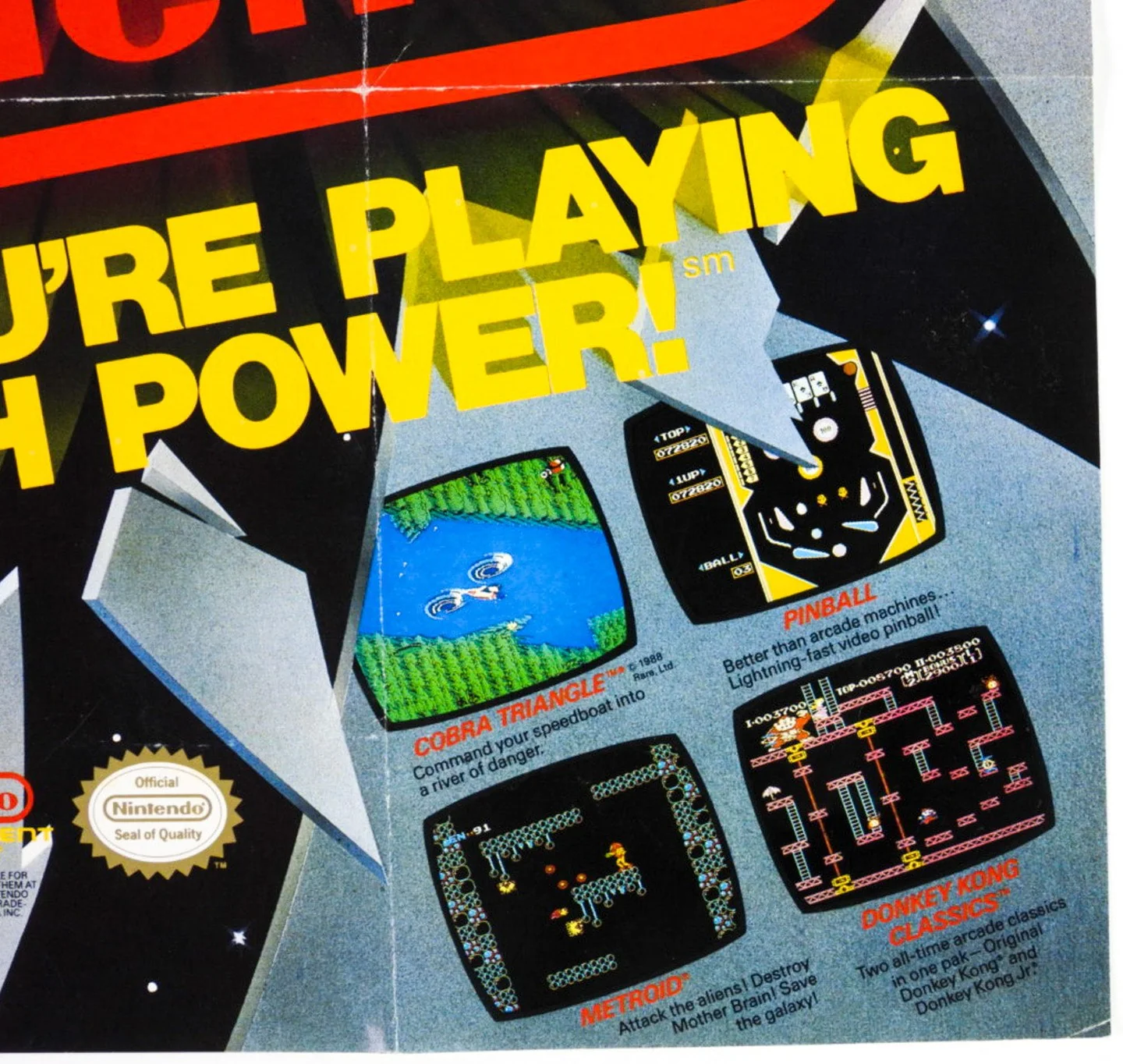 Now You're Playing With Power 1988 [Poster] (Nintendo / NES) - Image 4