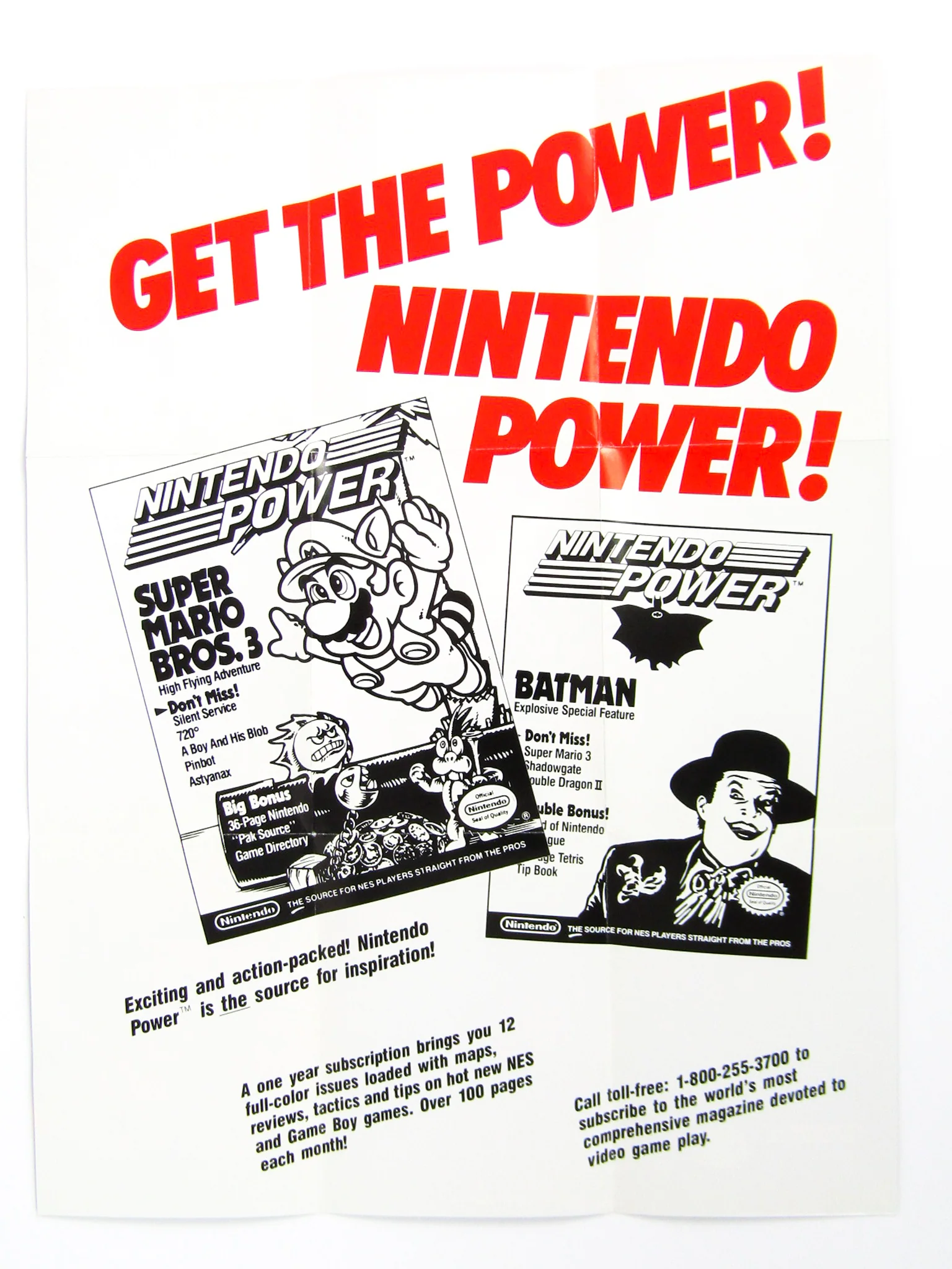 Now You're Playing With Power 1990 [Poster] (Nintendo / NES) - Image 2