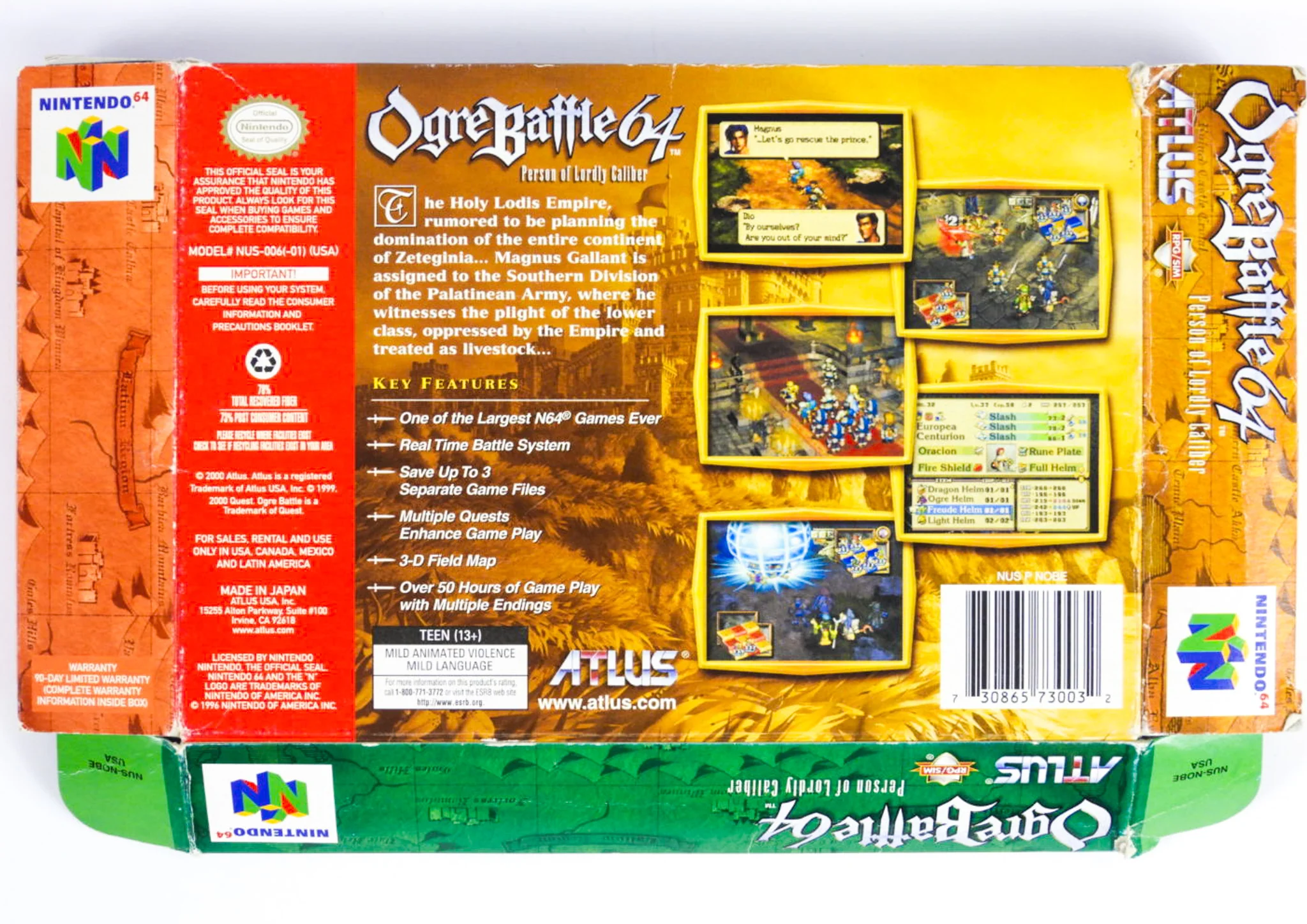 Ogre Battle 64: Person Of Lordly Caliber [Box] (Nintendo 64 / N64) - Image 2