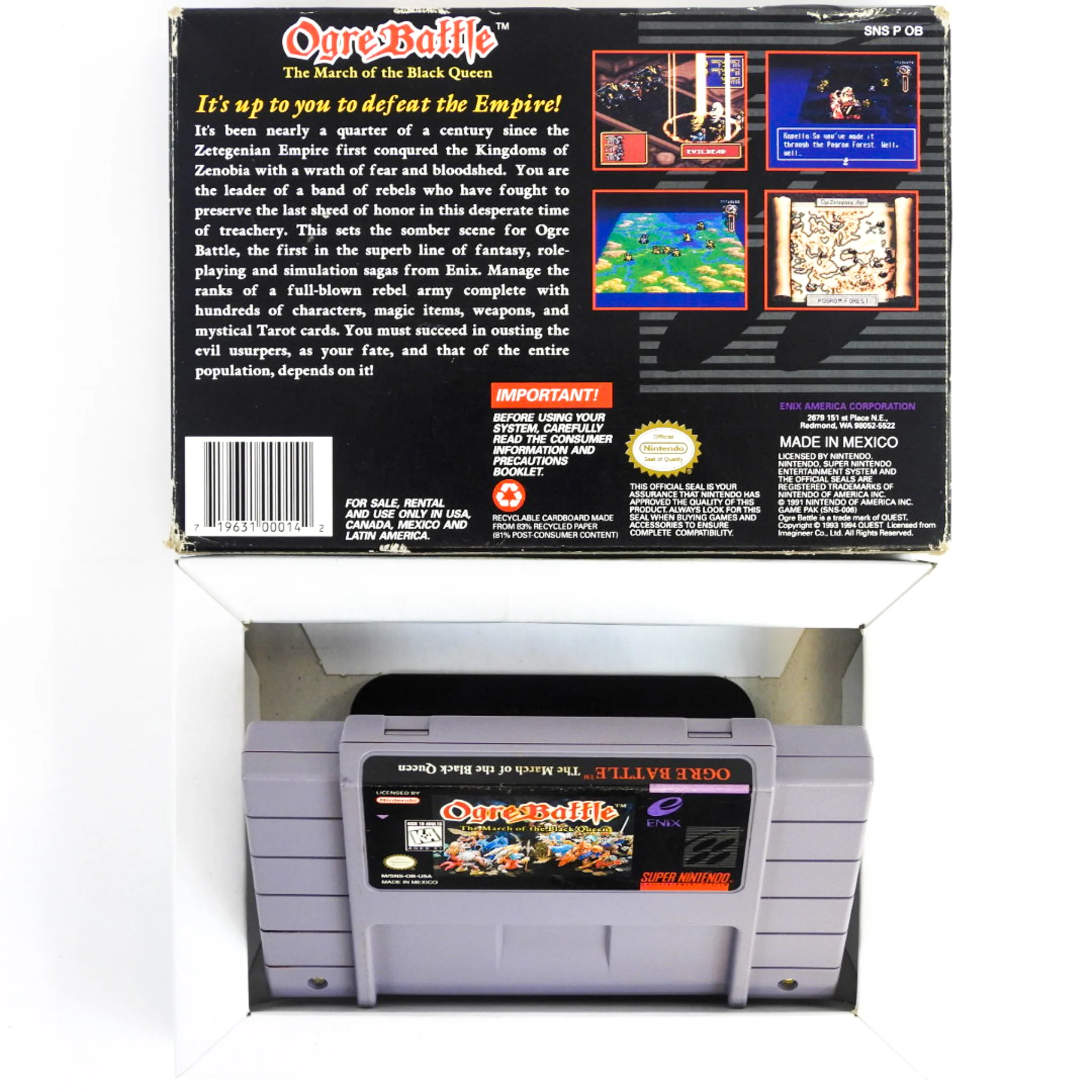 Ogre Battle The March Of The Black Queen (Super Nintendo / SNES) - Image 2